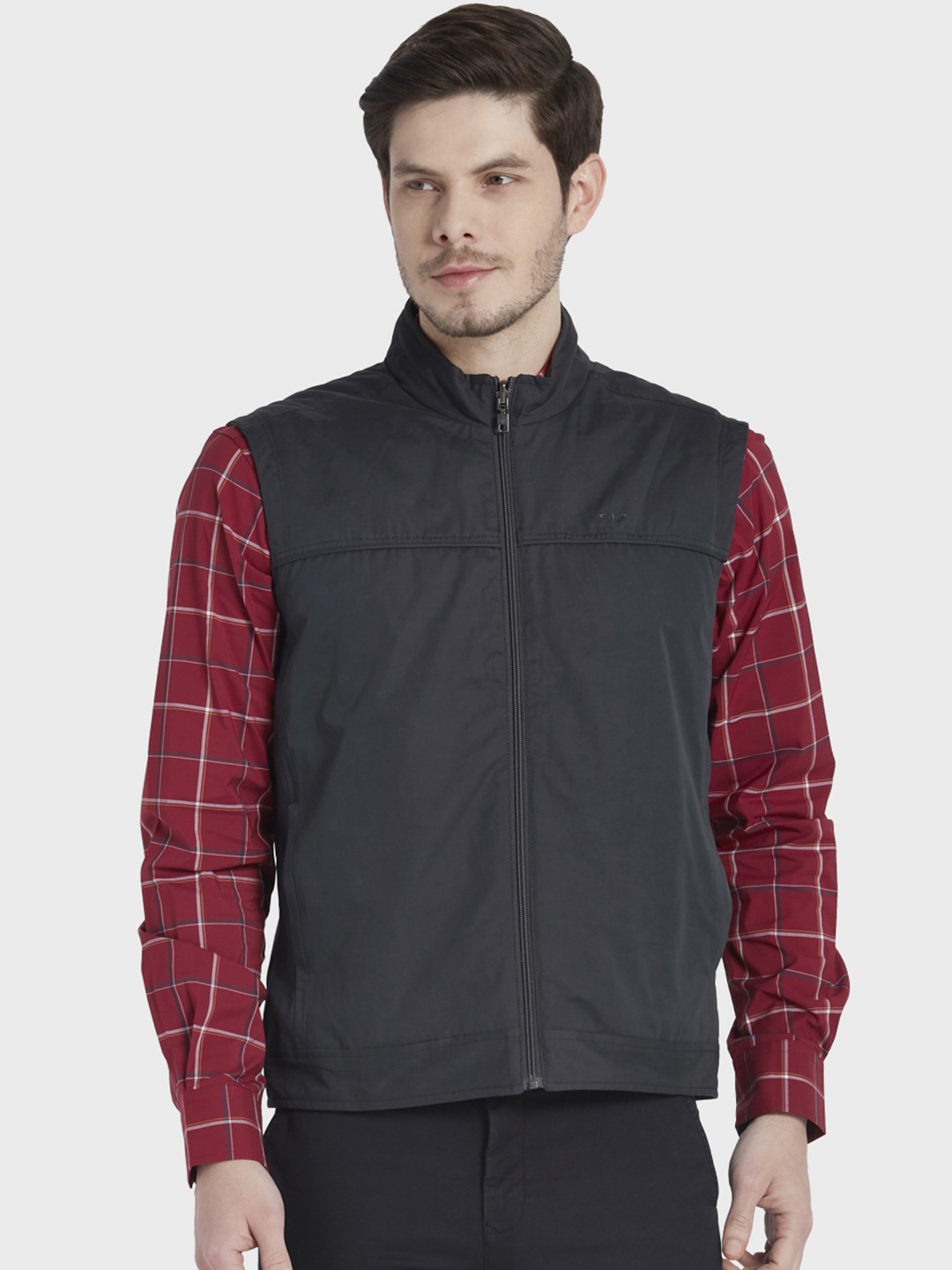 

ColorPlus Men Black Solid Padded Jacket