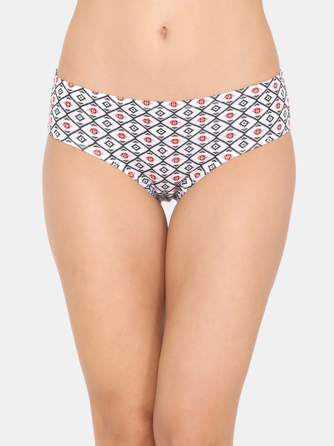

Zivame Women White & Black Printed Bikini Briefs ZI2467FASHABLUE