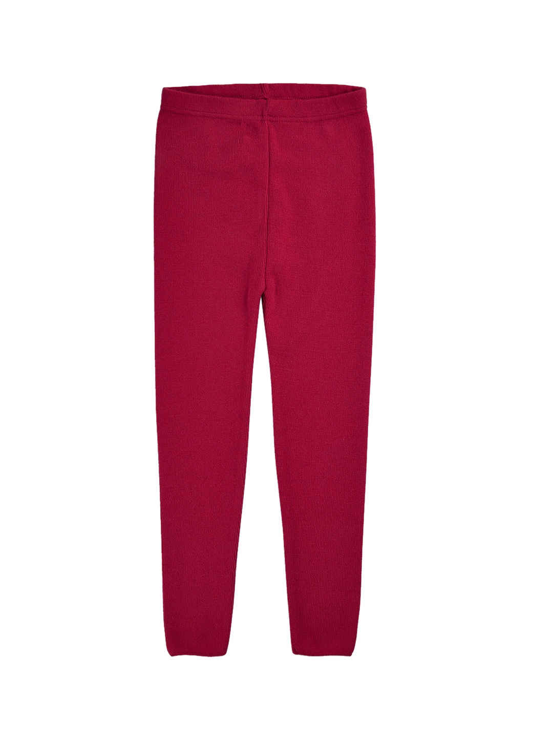 

RVK Girls Pink Solid Ankle-Length Leggings, Maroon