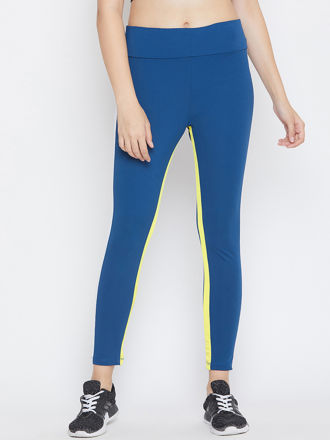 

PERFKT-U Women Blue Solid Skinny-Fit Tights