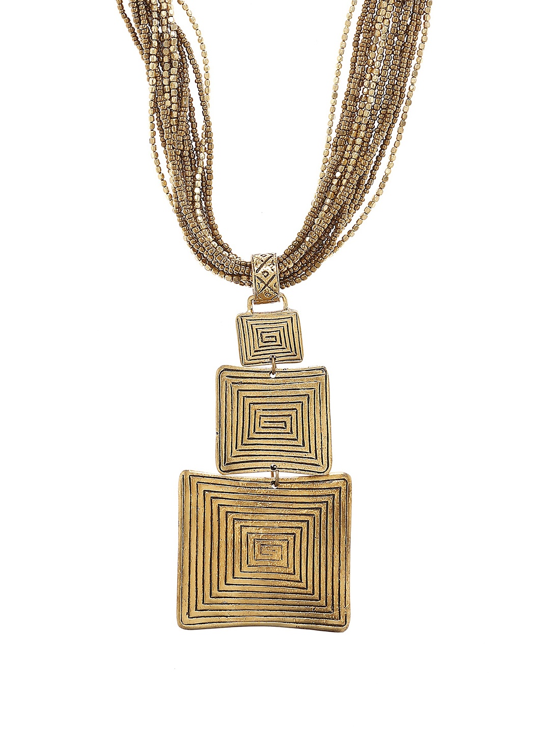 

Bamboo Tree Gold-Toned Handcrafted Necklace
