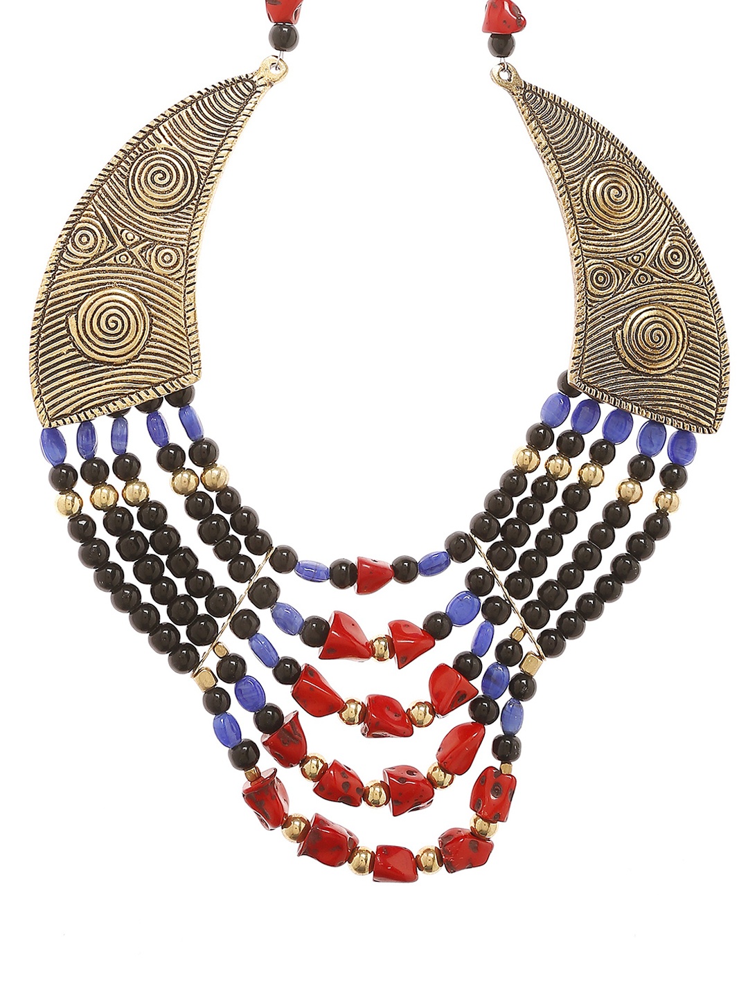 

Bamboo Tree Multicoloured Beaded Handcrafted Necklace, Multi