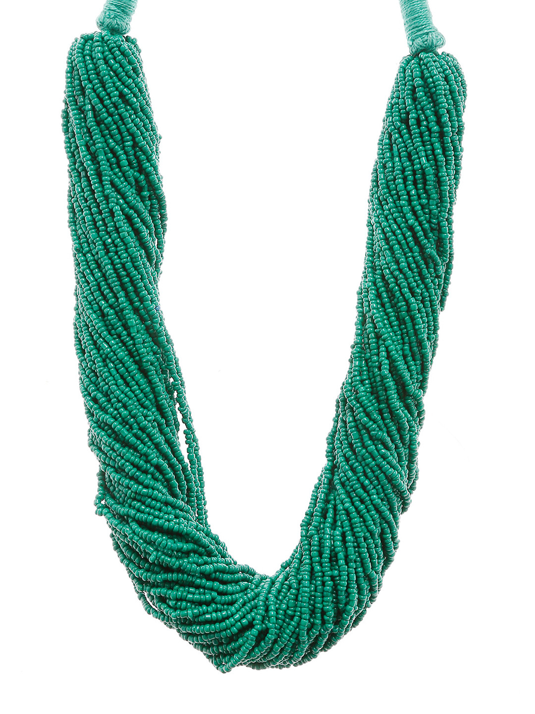 

Bamboo Tree Jewels Green Metal Handcrafted Necklace