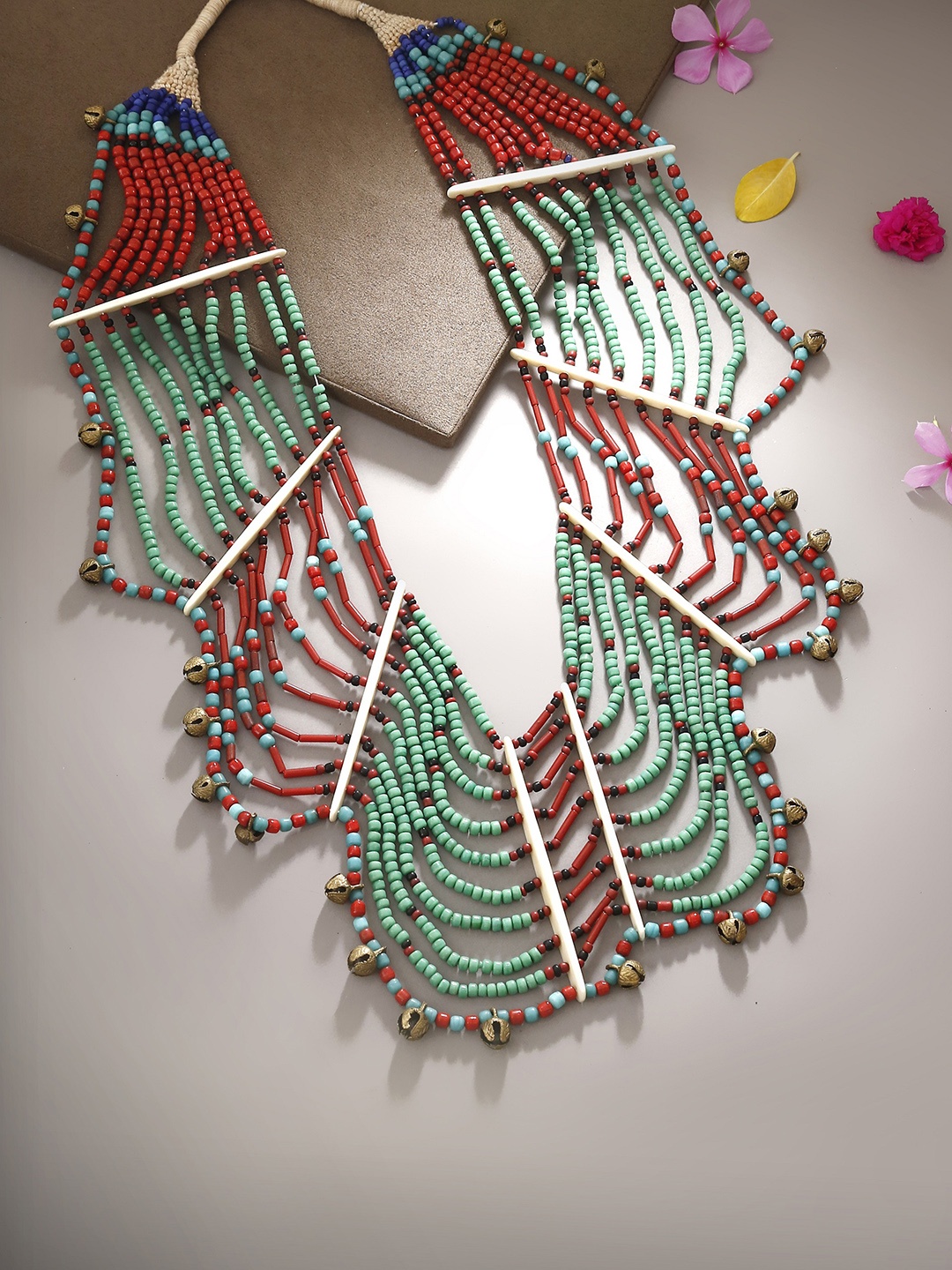 

Bamboo Tree Multicoloured Beaded Handcrafted Necklace, Multi