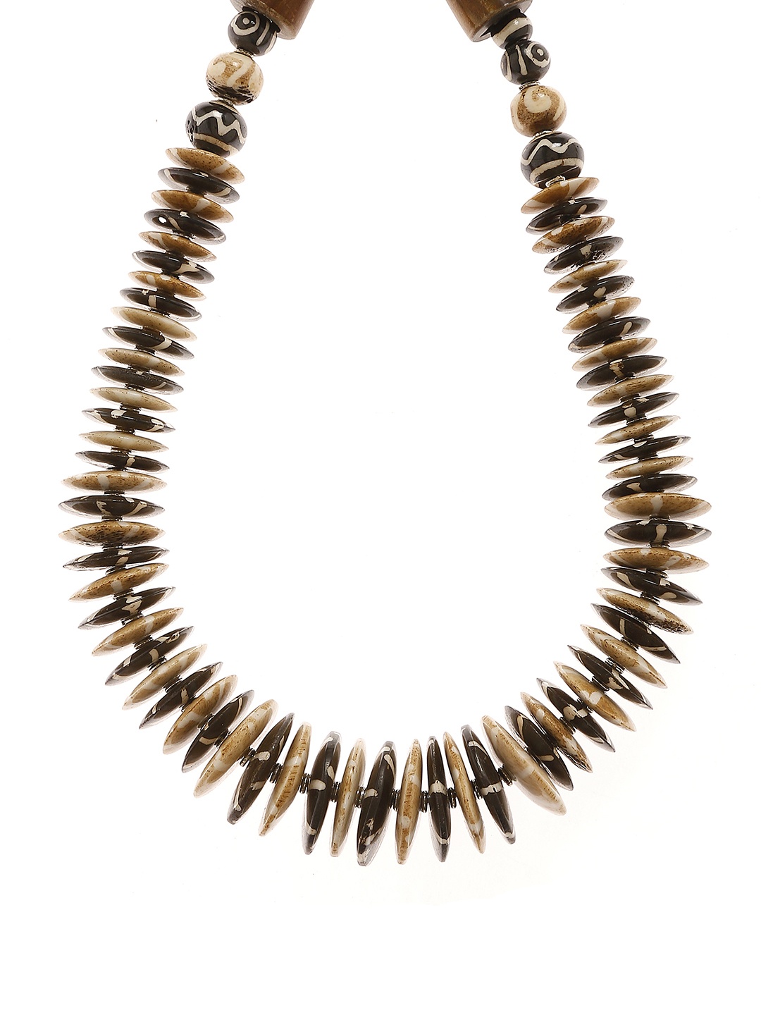 

Bamboo Tree Jewels Brown Handcrafted Beaded Necklace