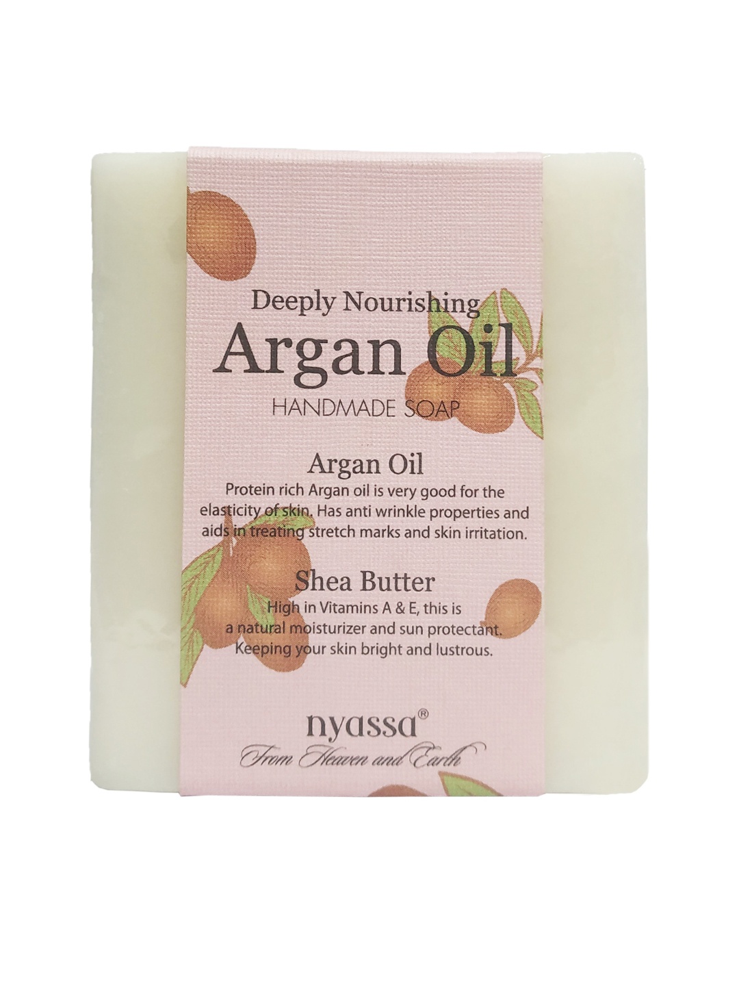 

Nyassa Argan Oil Handmade Soap 150g, Off white