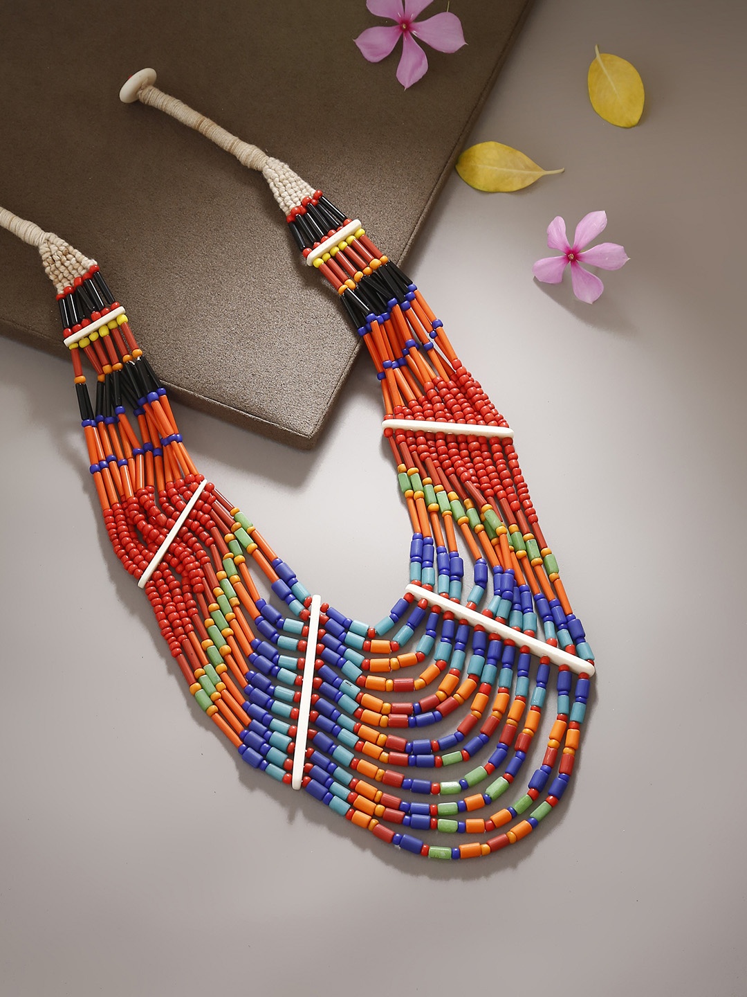 

Bamboo Tree Multicoloured Beaded Handcrafted Necklace, Multi