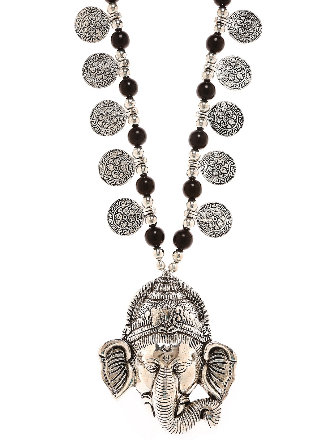 

Bamboo Tree Jewels Silver-Toned Alloy Handcrafted Necklace