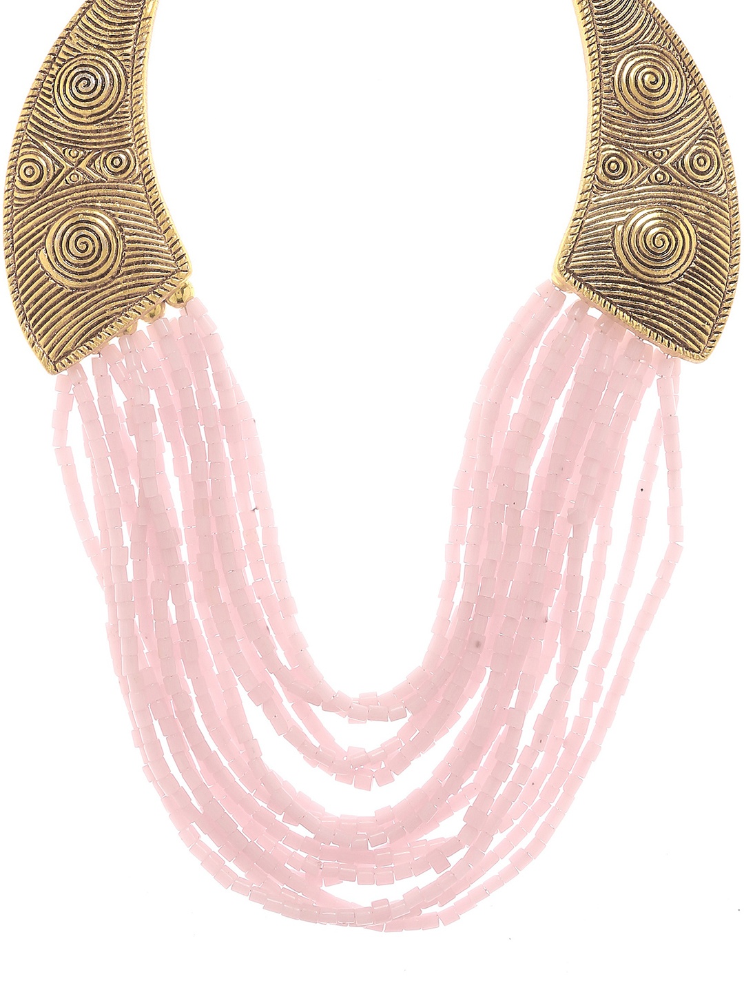 Bamboo Tree Jewels Pink Handcrafted Necklace