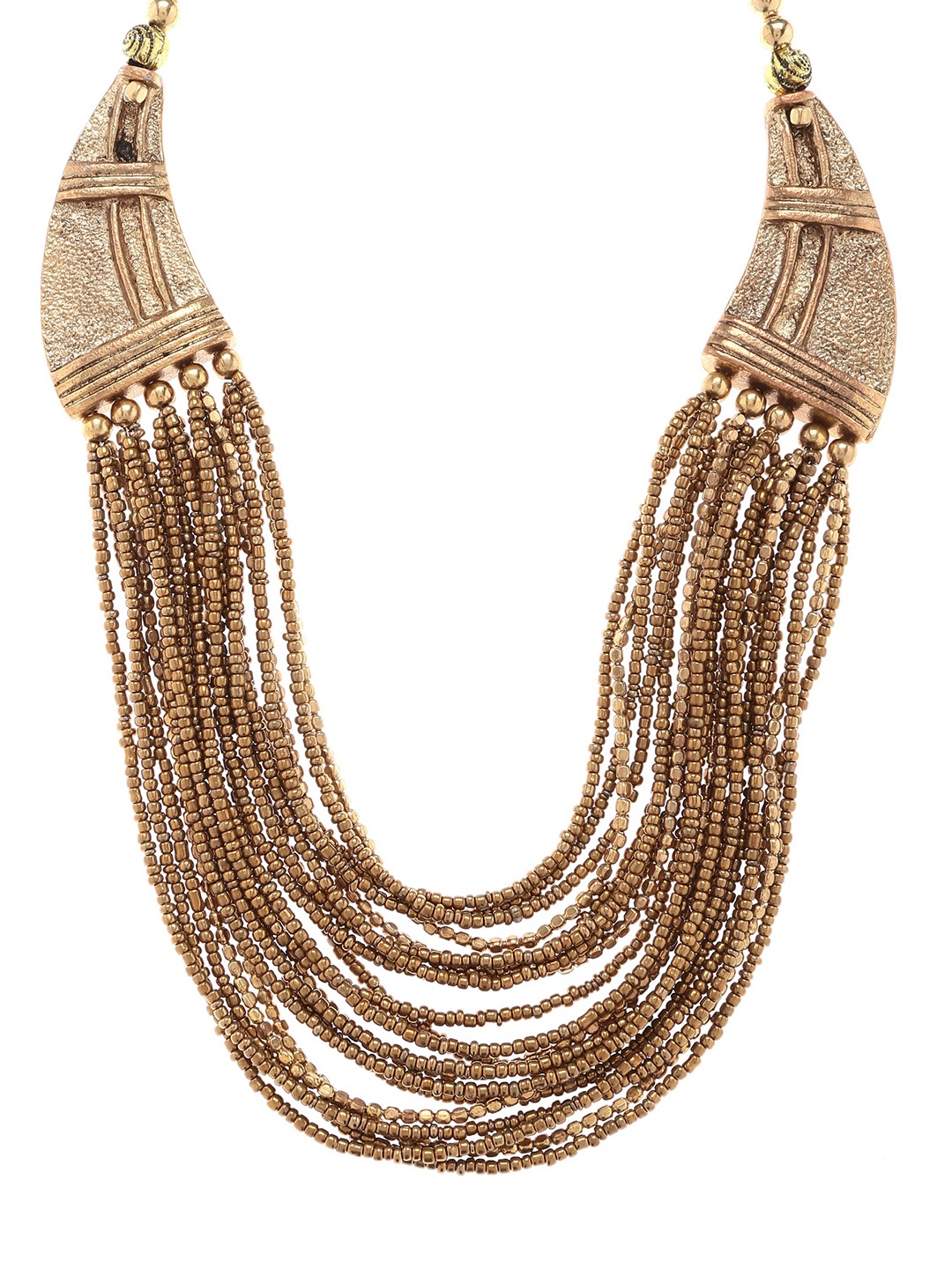 

Bamboo Tree Jewels Antique Gold-Toned Handcrafted Necklace