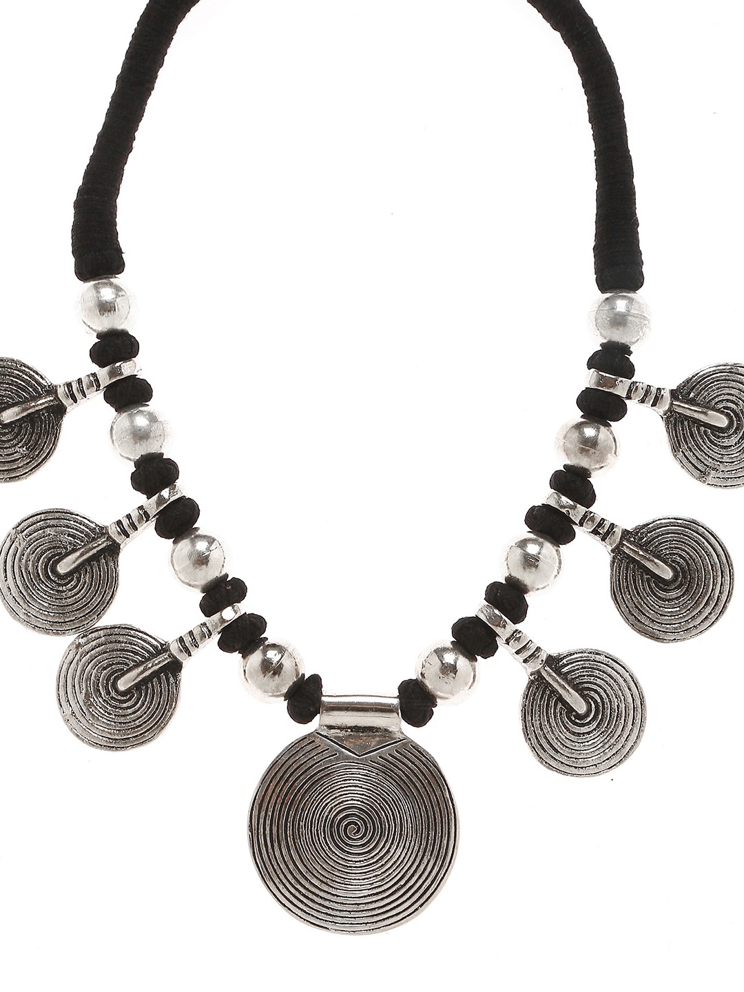 

Bamboo Tree Jewels Silver-Toned Alloy Handcrafted Necklace