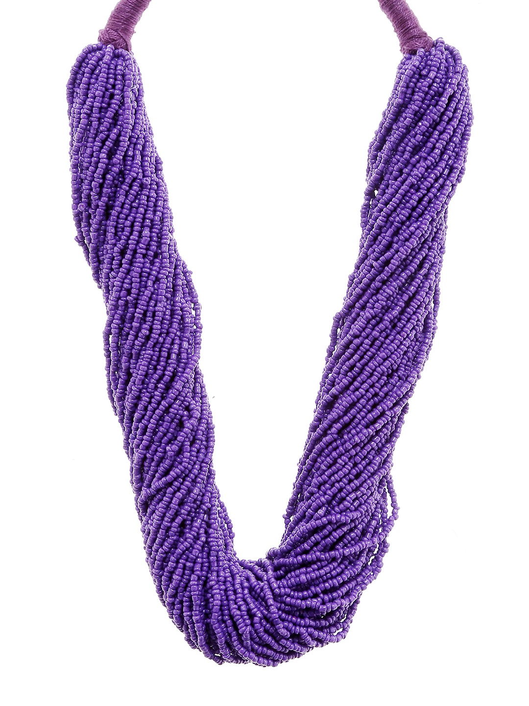 

Bamboo Tree Jewels Purple Metal Handcrafted Necklace