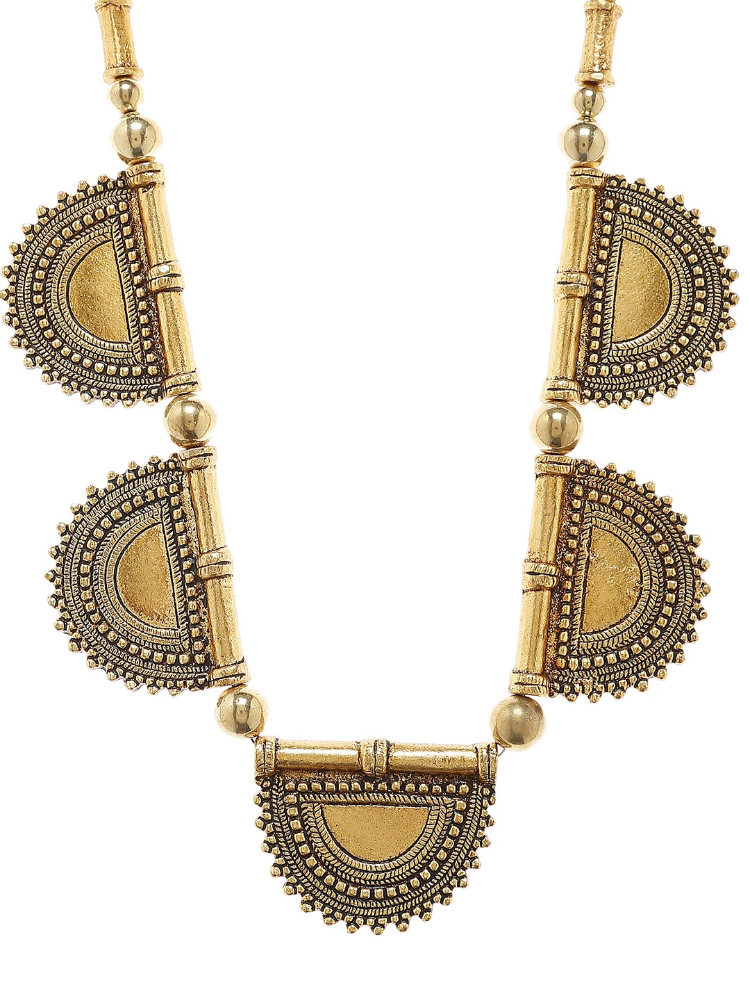 

Bamboo Tree Gold-Toned Handcrafted Necklace