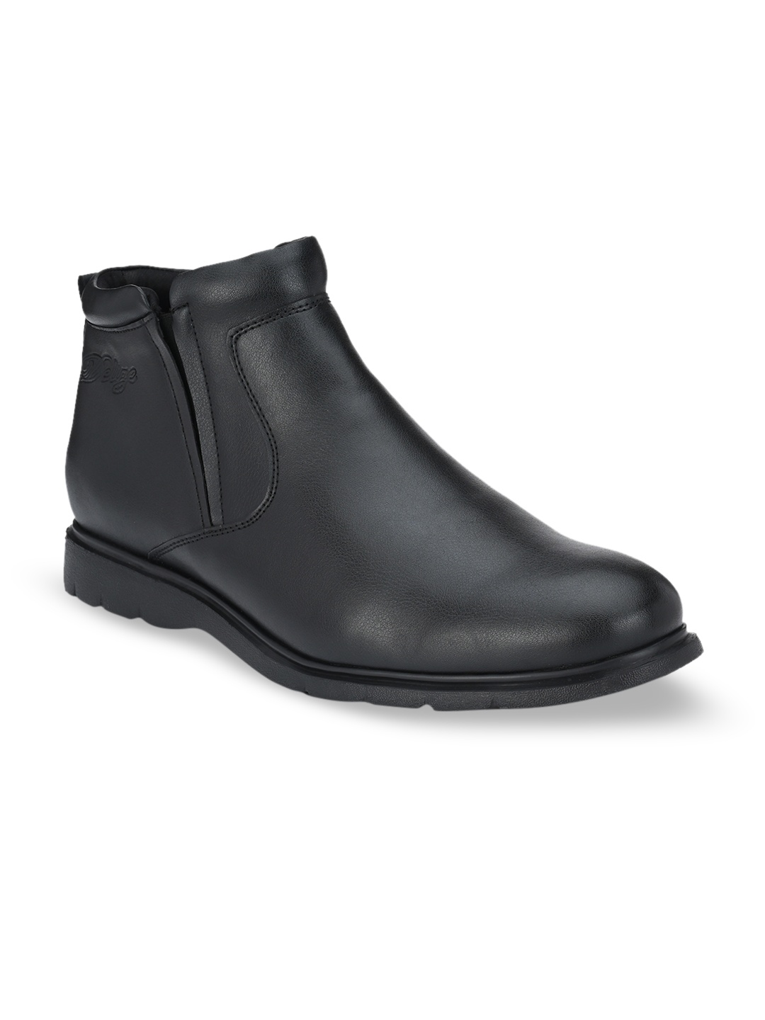 

Delize Men Black Solid Formal Slip On Shoes