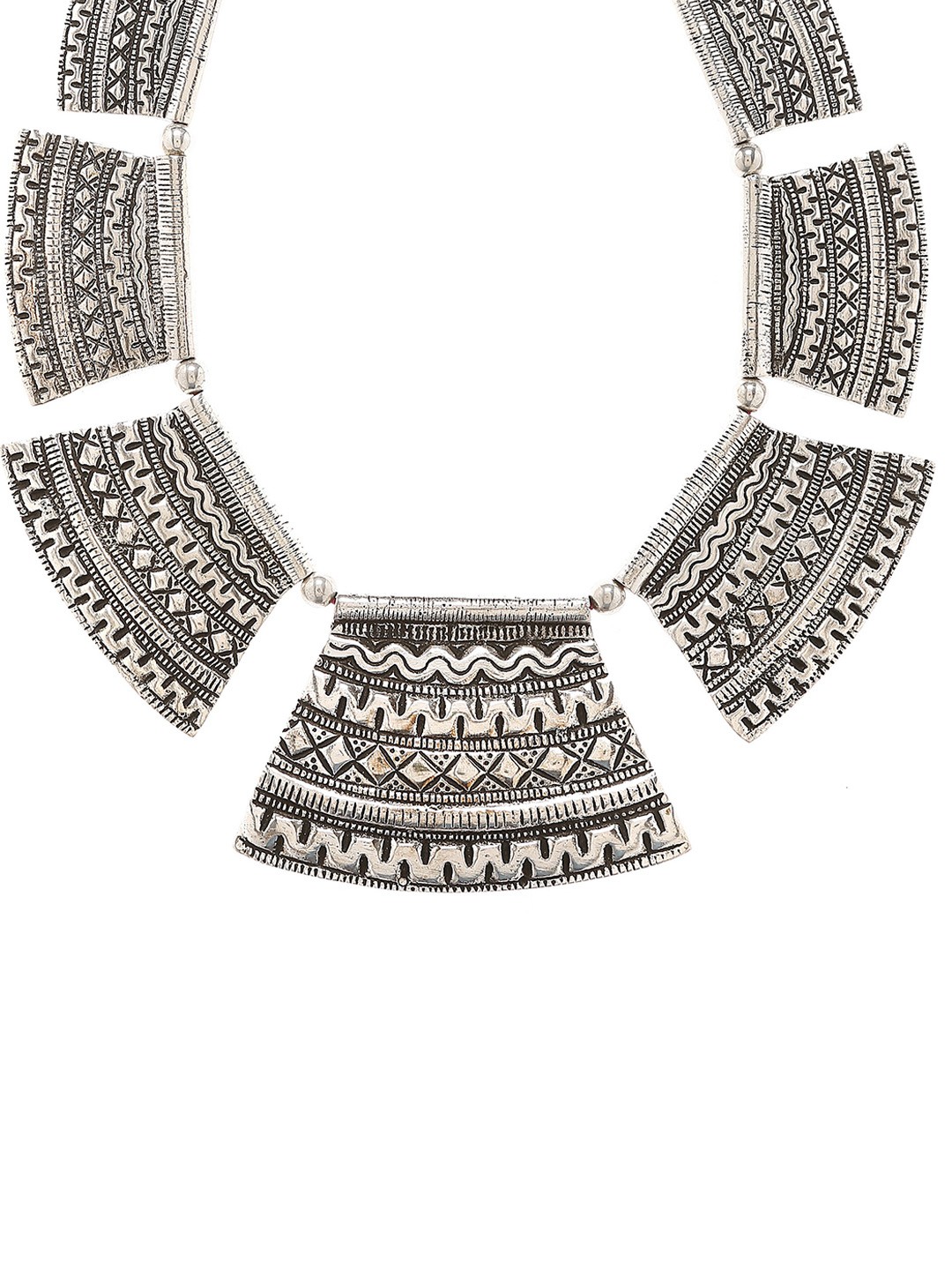 

Bamboo Tree Silver-Toned Handcrafted Necklace