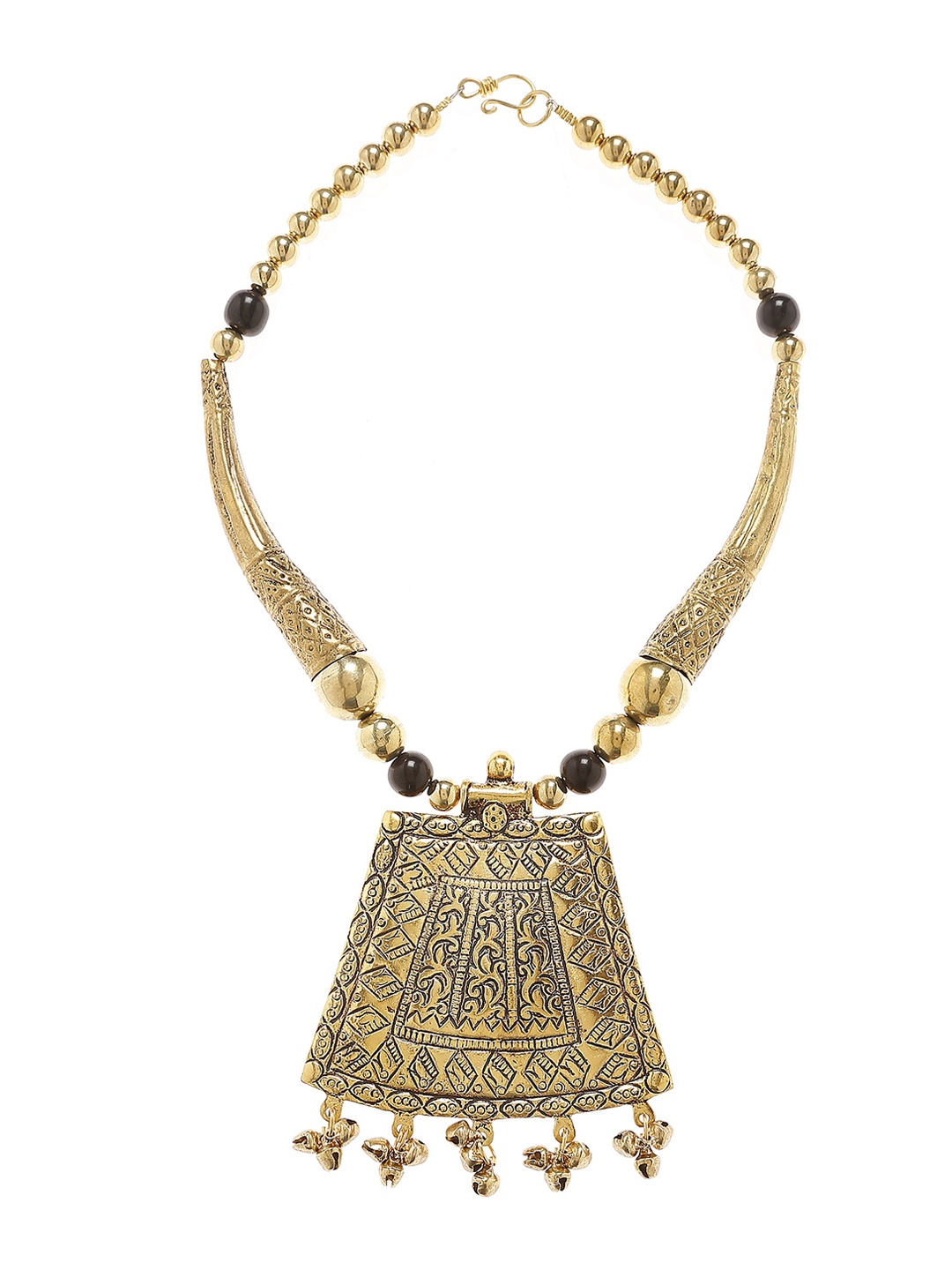 

Bamboo Tree Gold-Toned Handcrafted Necklace