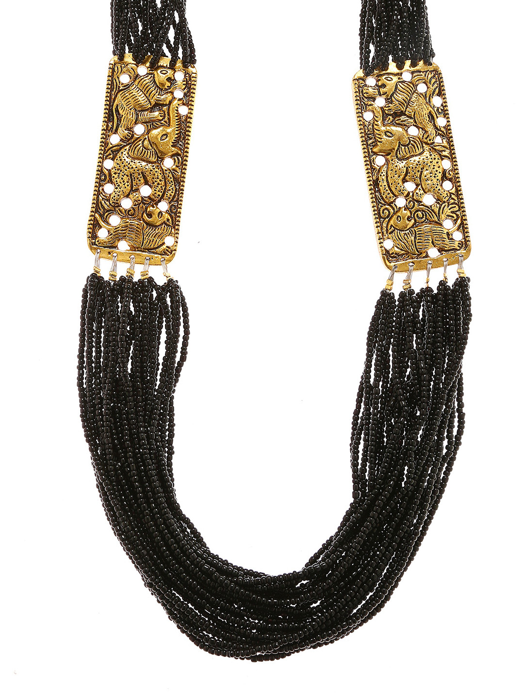 

Bamboo Tree Jewels Black Alloy Handcrafted Necklace