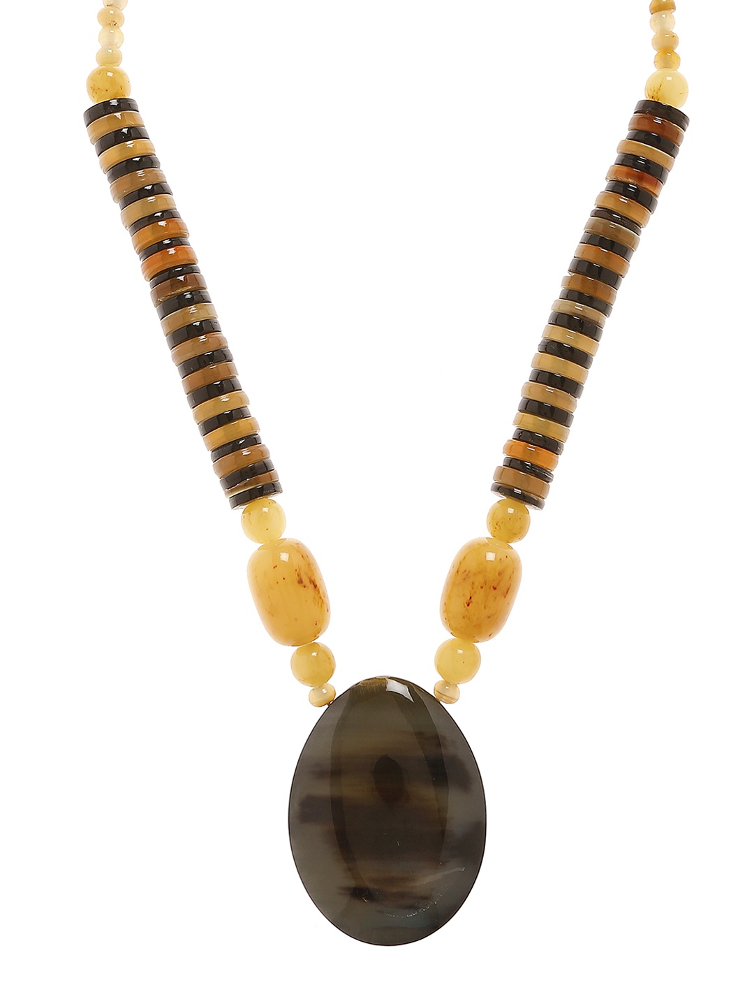 

Bamboo Tree Jewels Brown Handcrafted Beaded Necklace