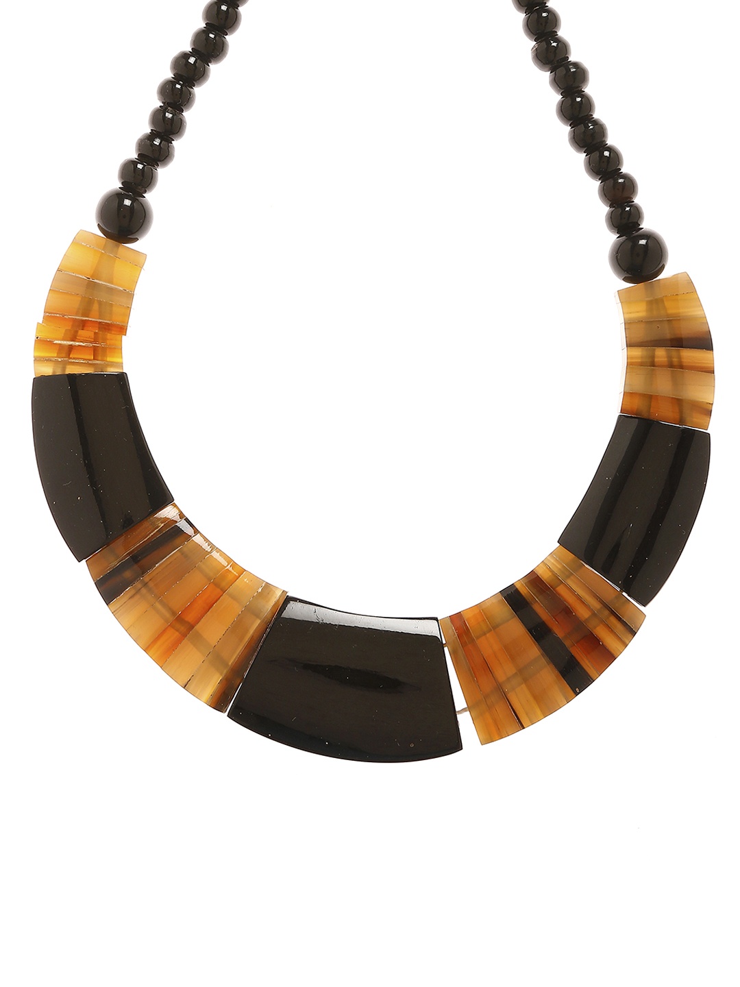 

Bamboo Tree Jewels Brown & Orange Handcrafted Beaded Necklace