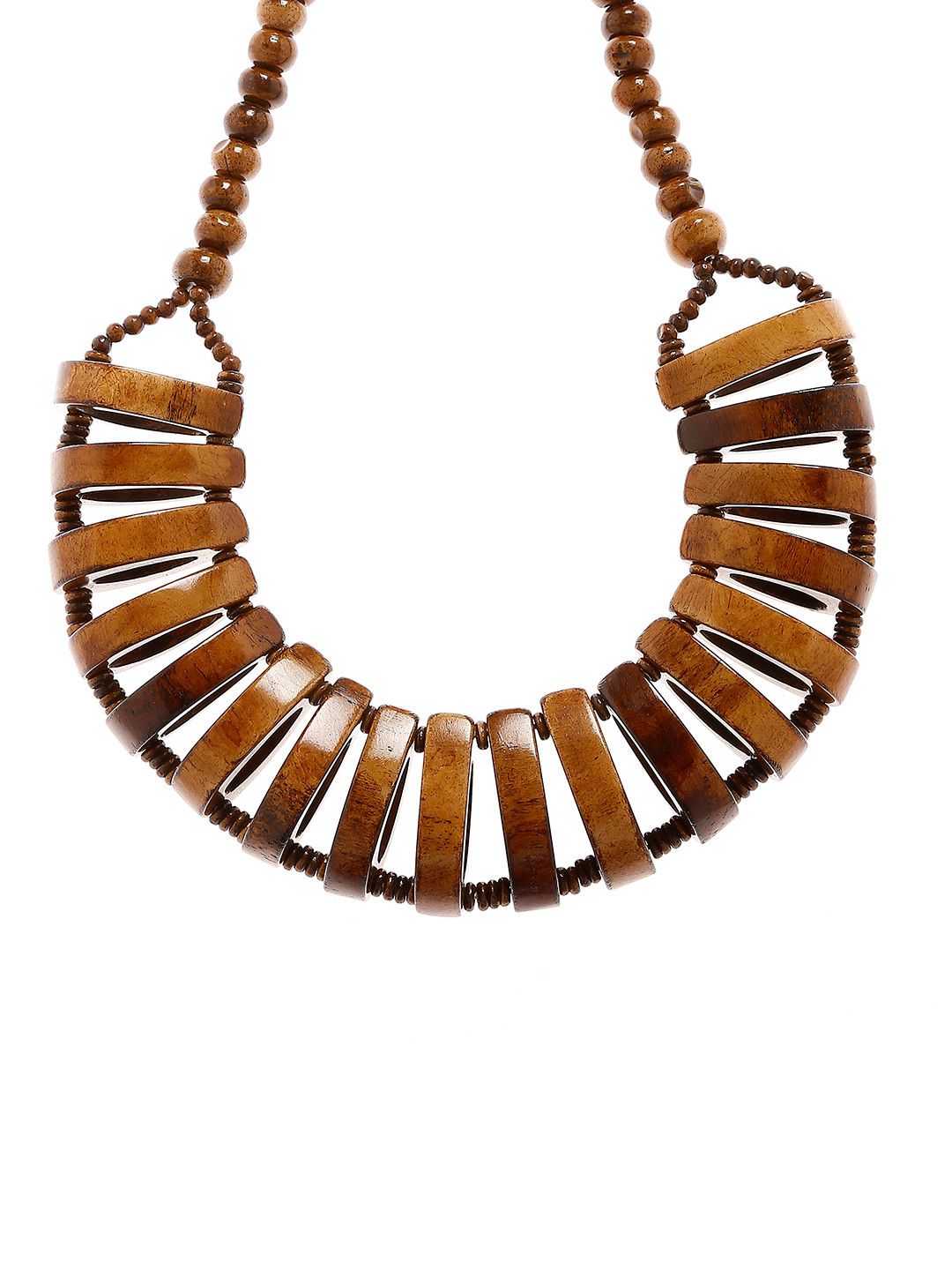 

Bamboo Tree Jewels Brown Handcrafted Beaded Necklace
