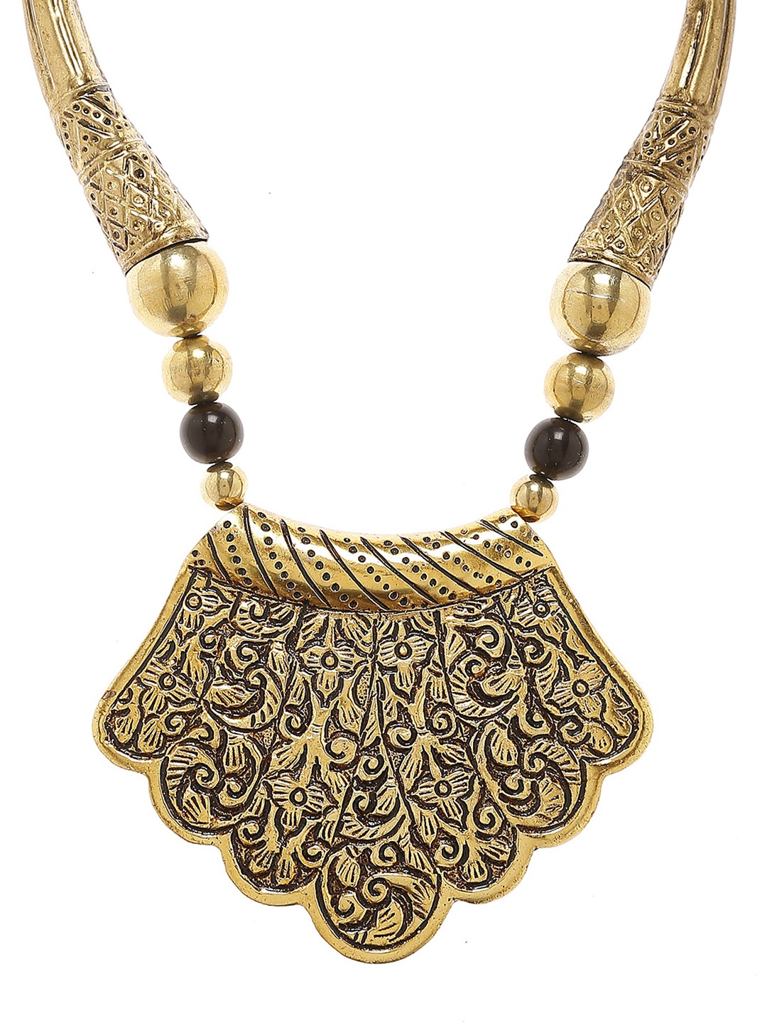 

Bamboo Tree Gold-Toned Handcrafted Necklace