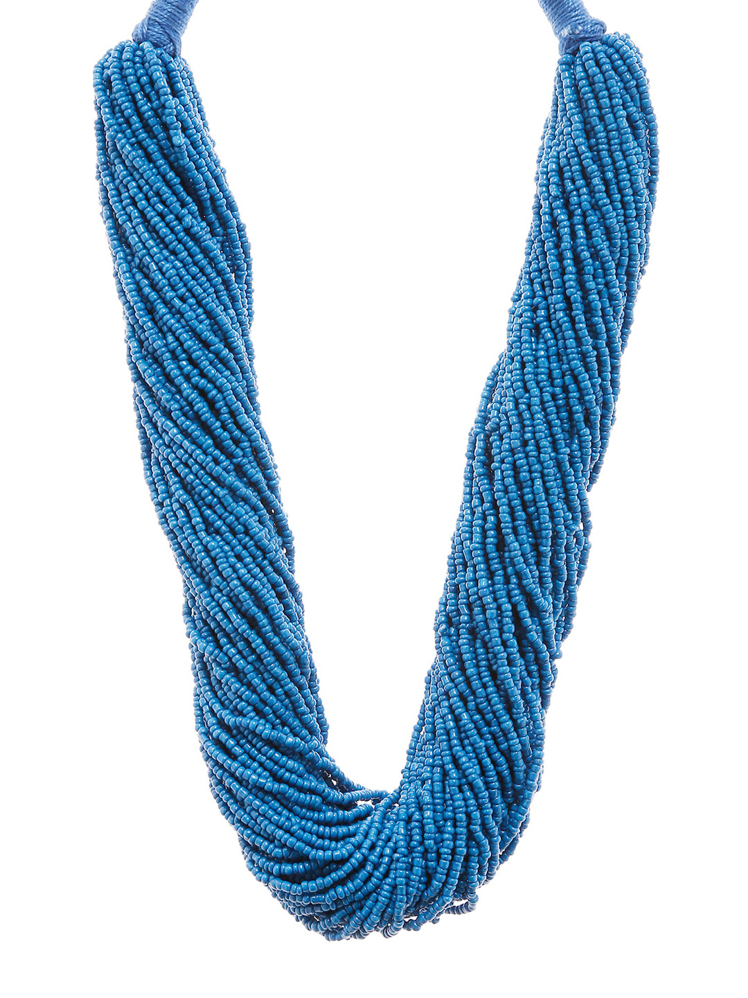 

Bamboo Tree Jewels Blue Metal Handcrafted Necklace