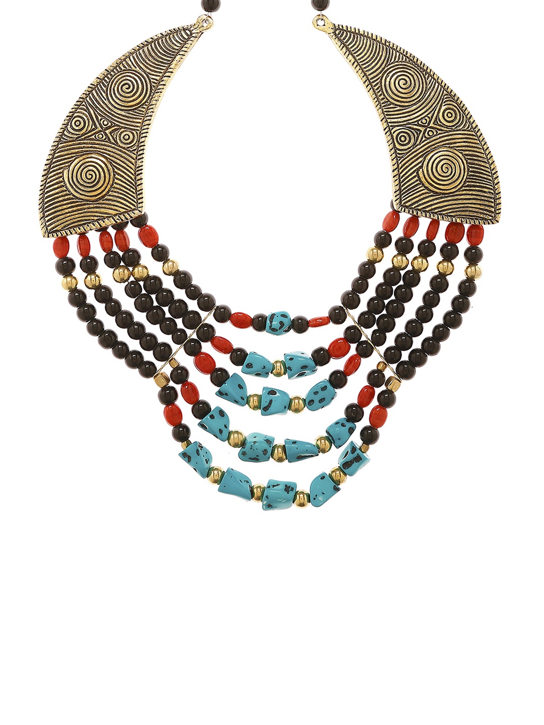 

Bamboo Tree Multicoloured Beaded Handcrafted Necklace, Multi