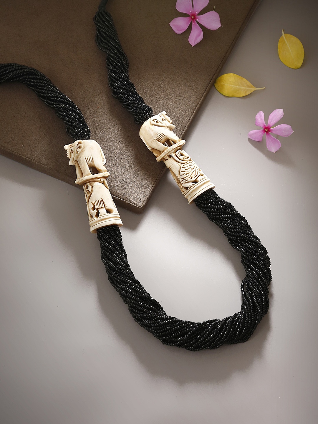 Bamboo Tree Jewels Black Metal Handcrafted Necklace