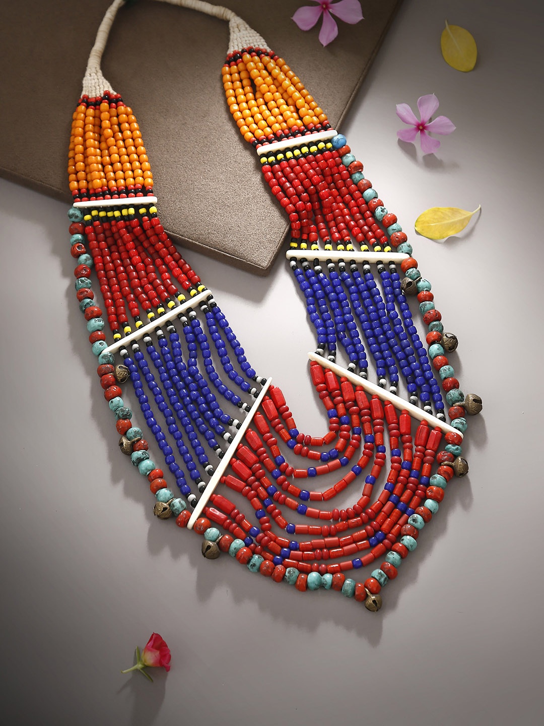 

Bamboo Tree Multicoloured Beaded Handcrafted Necklace, Multi