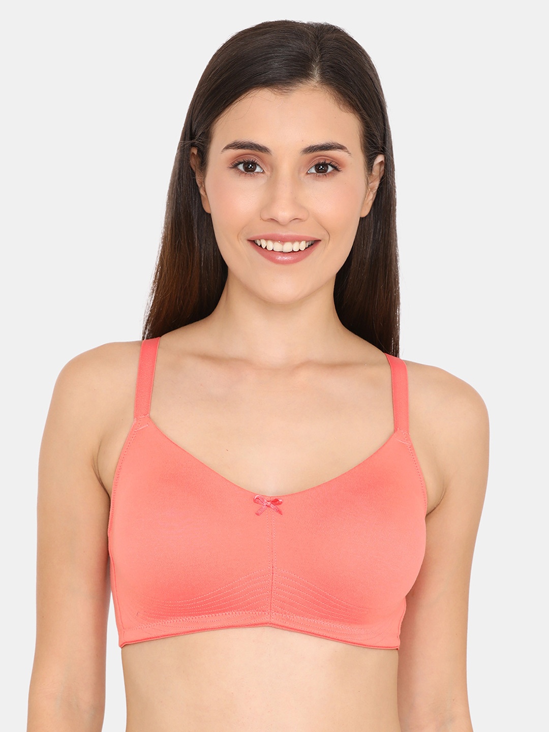 

Zivame All Day Comfort Bra Non-Wired Non Padded Everyday, Peach