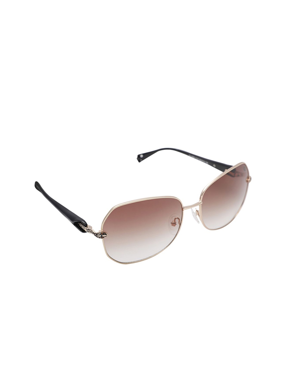 

GIO COLLECTION Women Rectangle Sunglasses GL5060C10, Brown