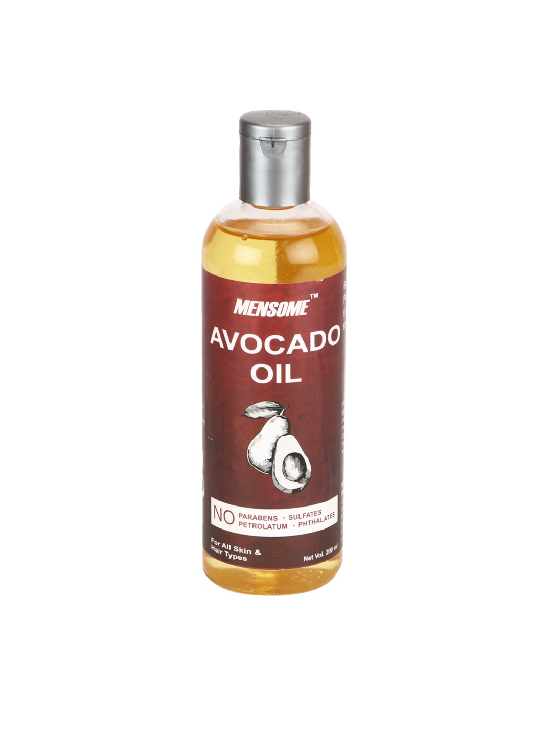 

MENSOME Unisex Avocado Skin & Hair Oil, 200 ml, Yellow