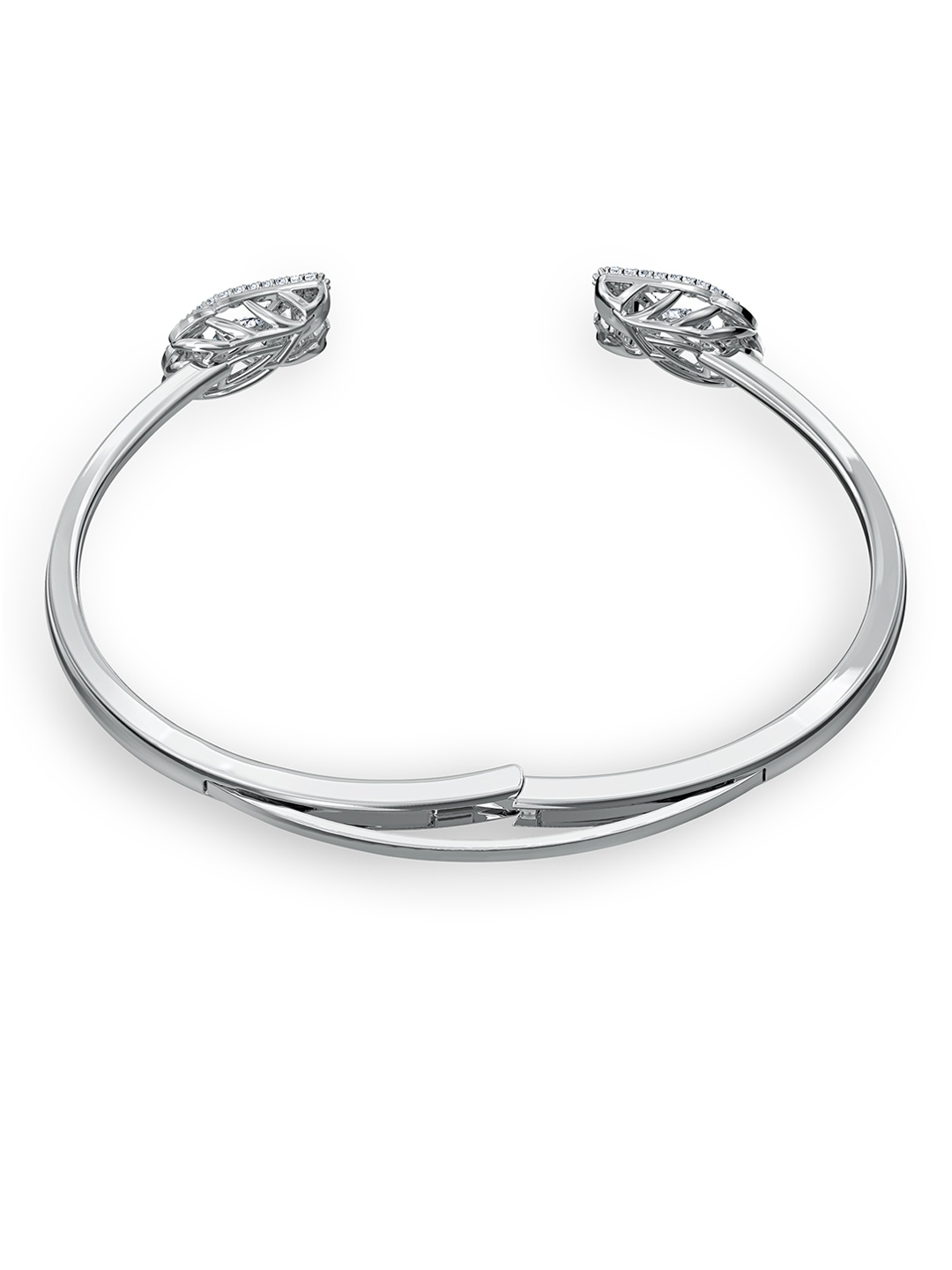 

SWAROVSKI Rhodium-Plated & Silver-Toned Dancing Swan Bangle