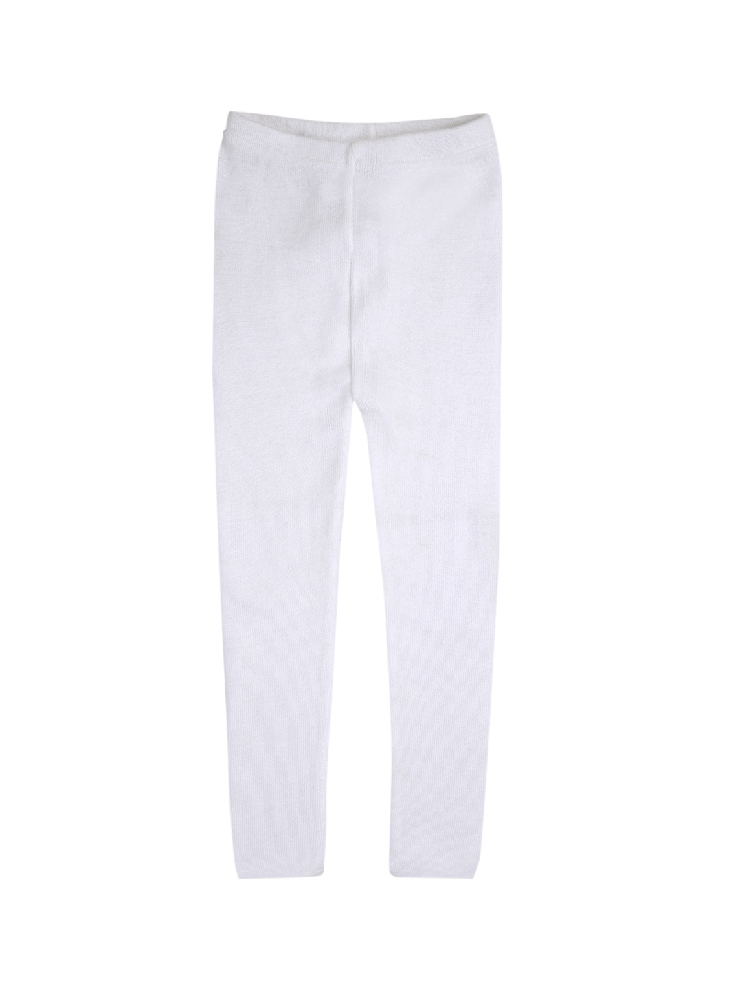 

RVK Girls White Solid Ankle Length Leggings