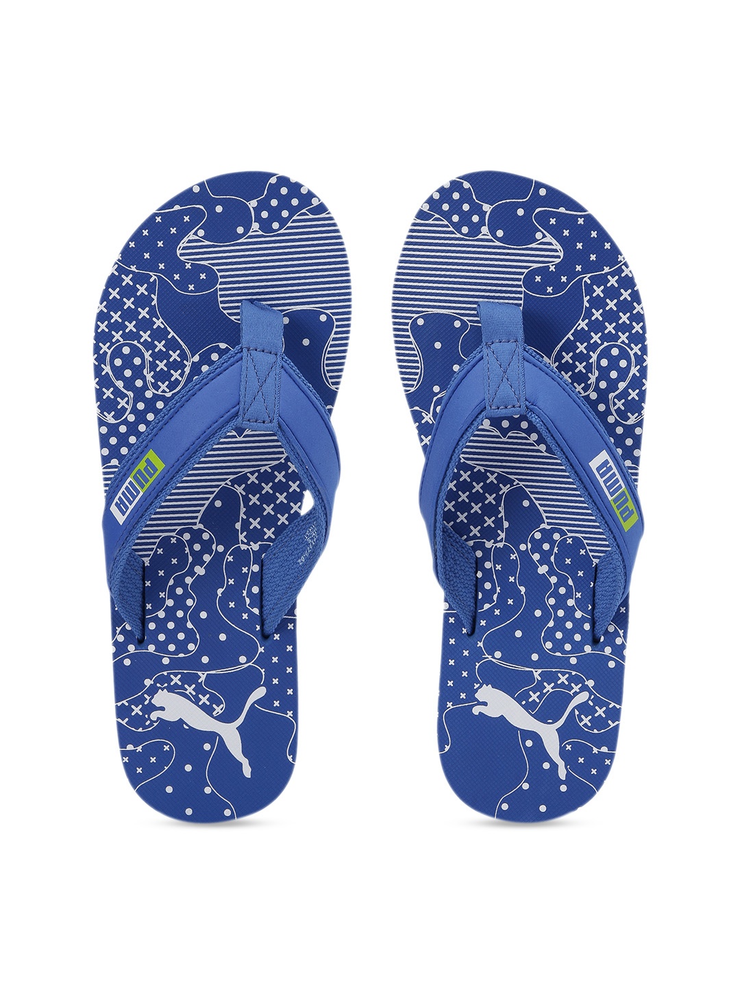 

Puma Women Blue White Printed Light Thong Flip-Flops