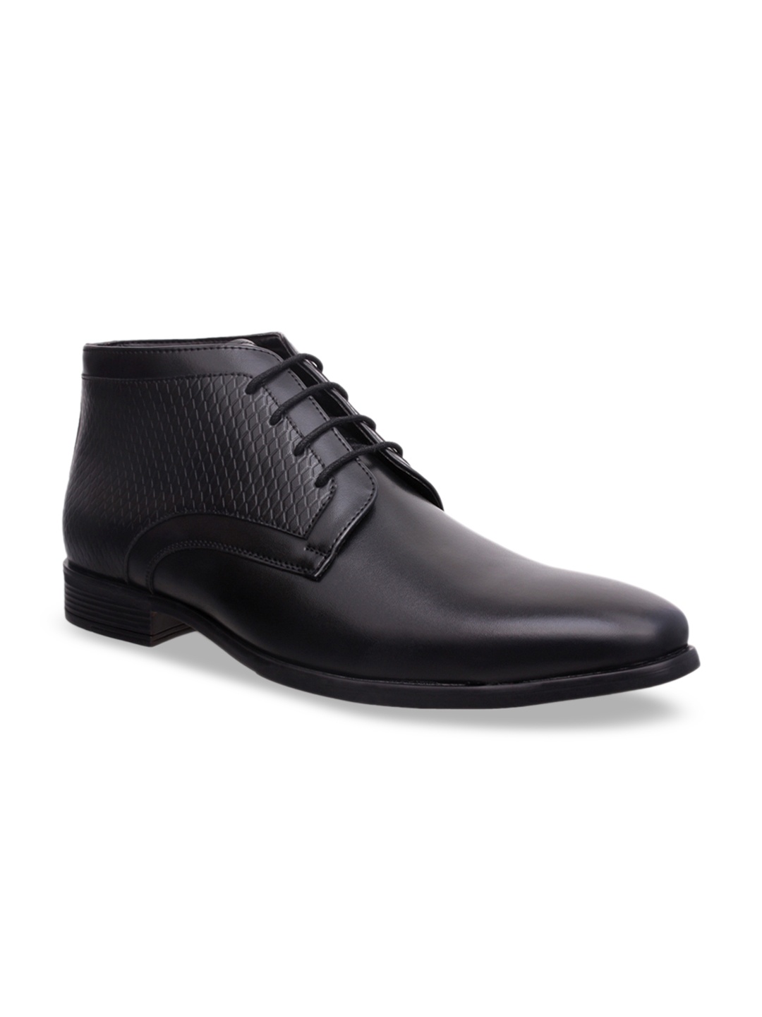 

San Frissco Men Black Solid Formal Derbys