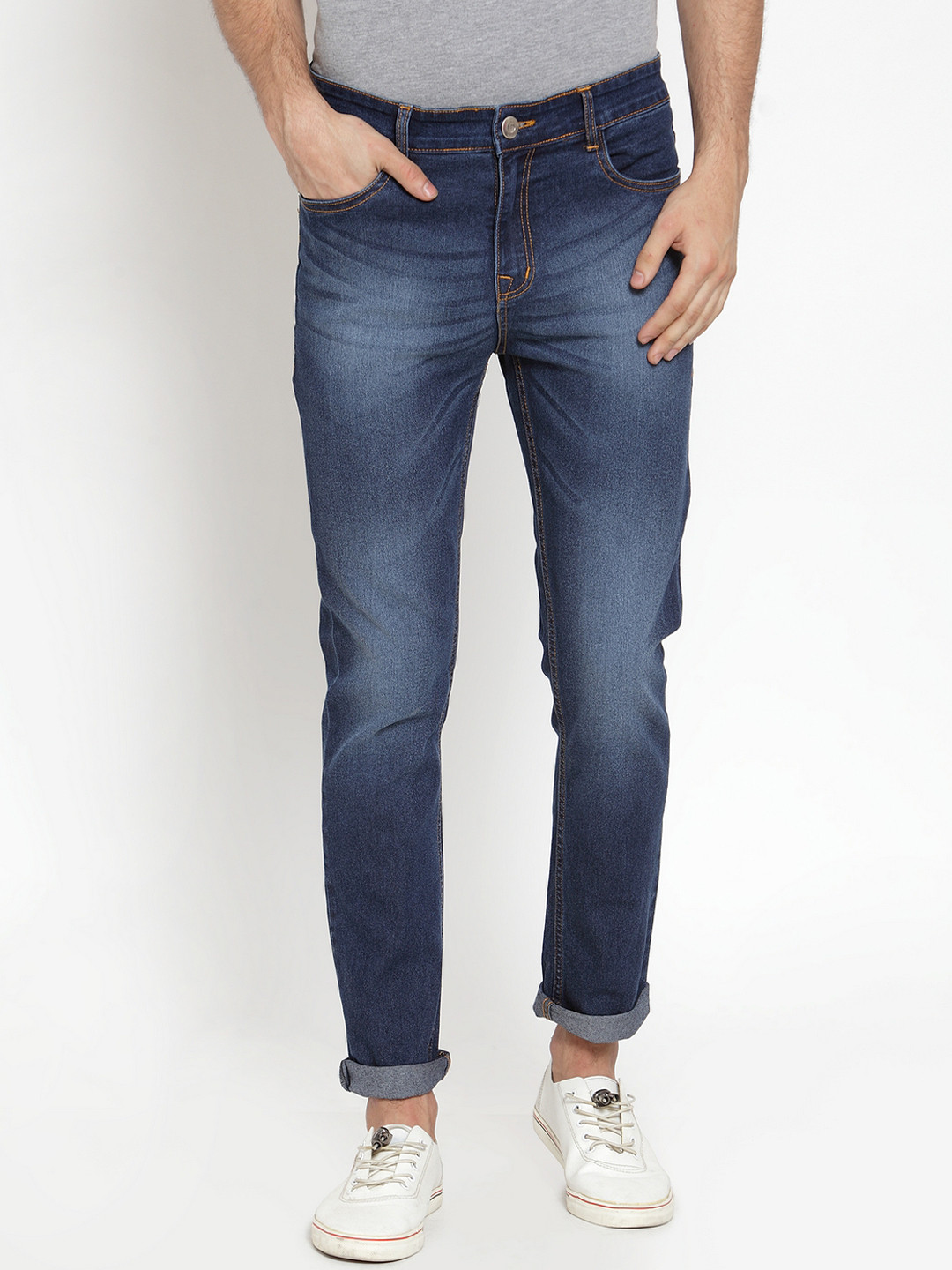 

Hubberholme Men Blue Slim Fit Mid-Rise Clean Look Stretchable Jeans