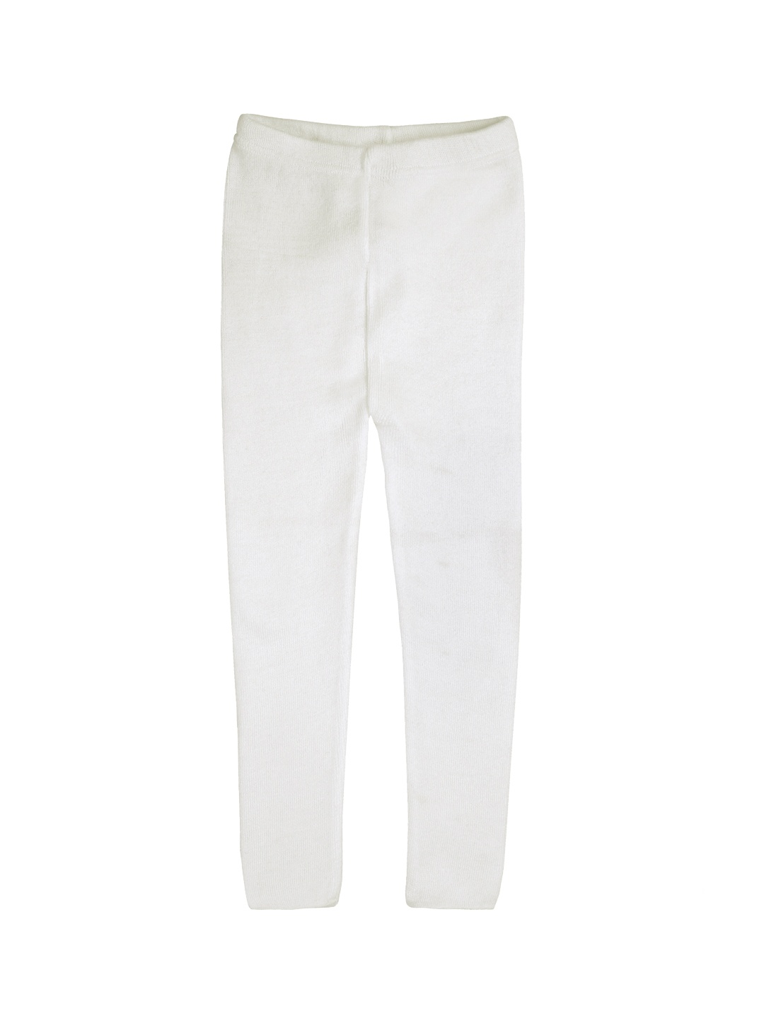 

RVK Girls Off White Solid Ankle Length Leggings