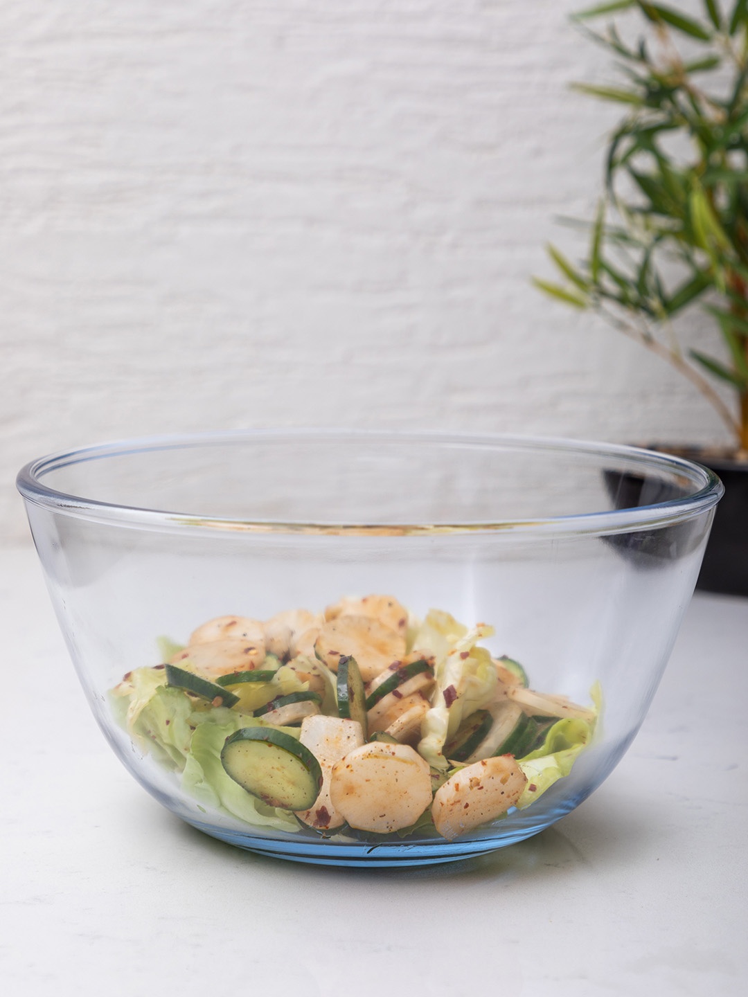 GOODHOMES Transparent Borosilicate Glass Mixing Bowls 3700 ml