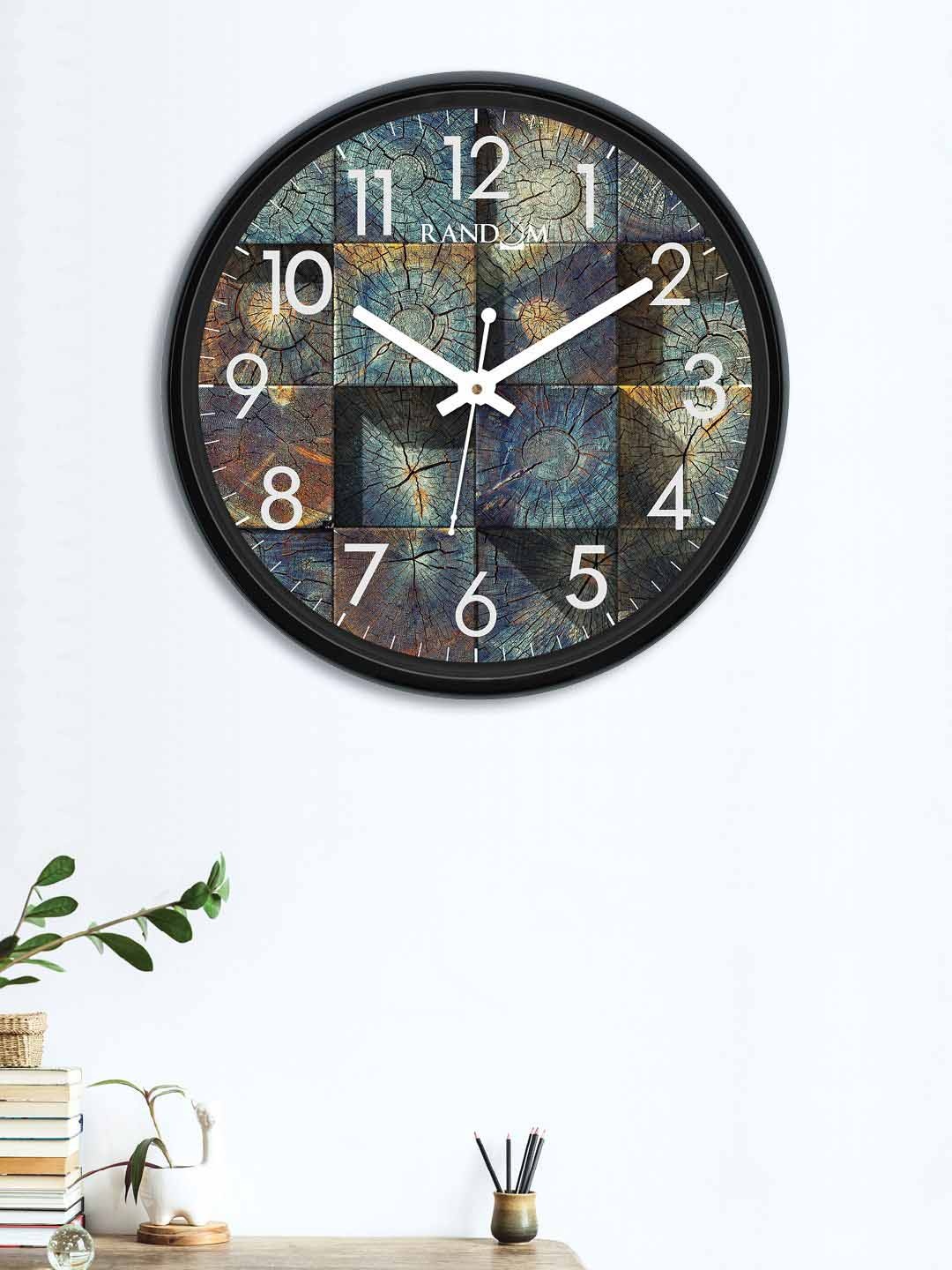 

RANDOM Multicoloured Round Printed Analogue Wall Clock, Multi