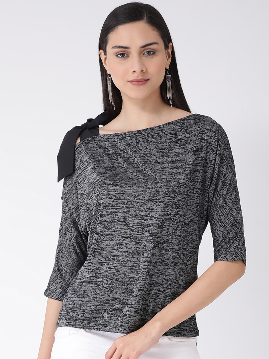 

Latin Quarters Women Black Solid Top