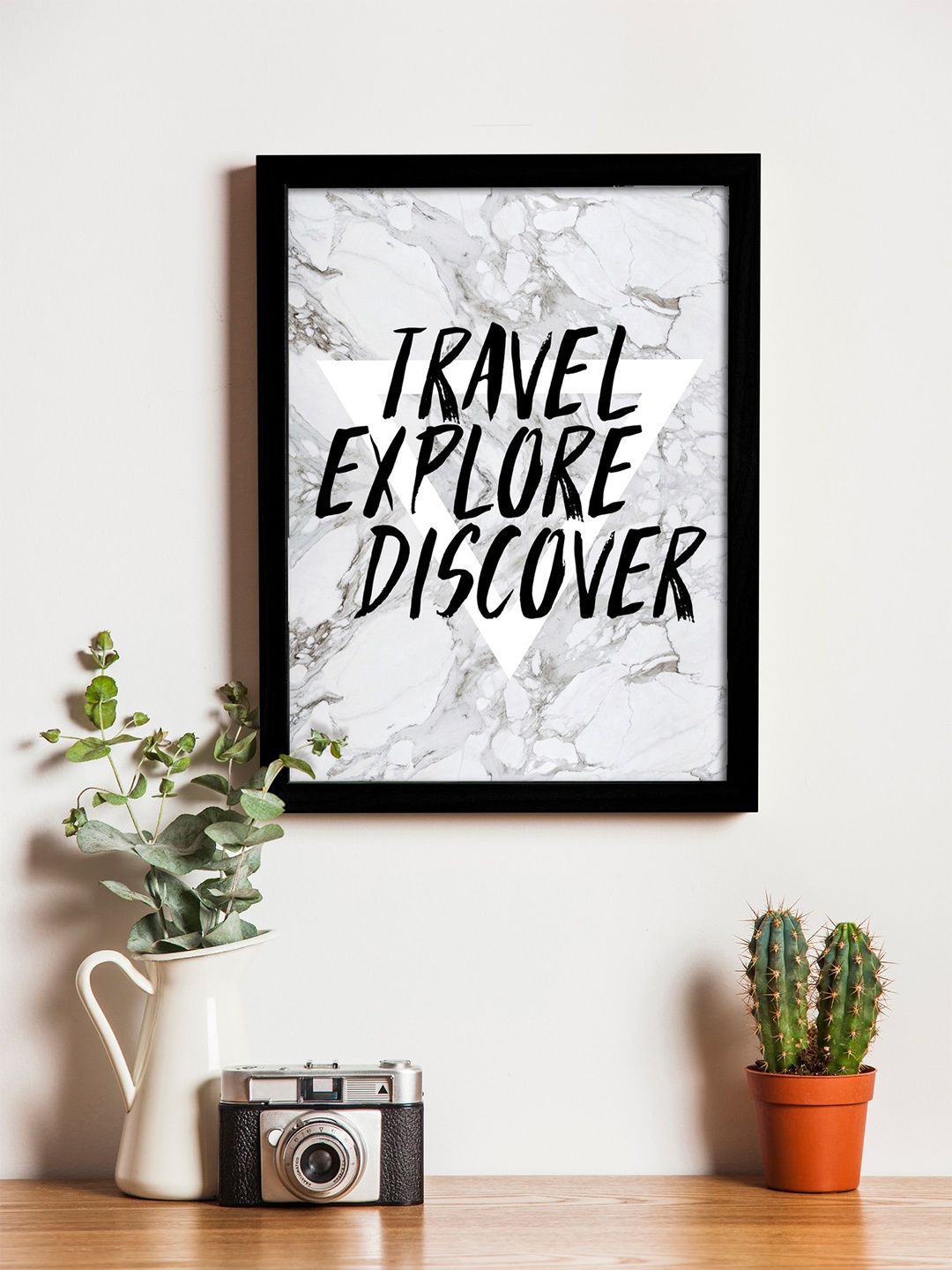 

Art Street Black & Grey Printed Synthetic Wood Framed Individual Wall Art