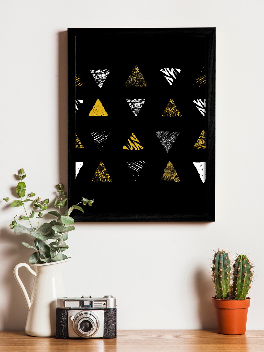 

Art Street Black & White Printed Synthetic Wood Framed Individual Wall Art