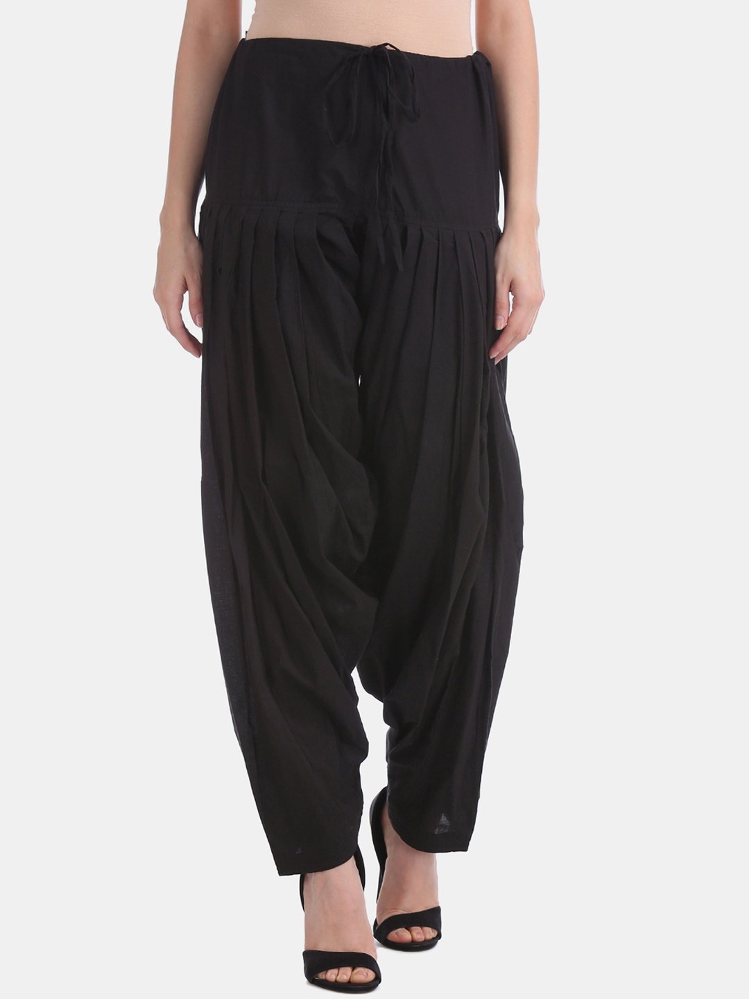 

Karigari Women Black Solid High-Rise Salwar