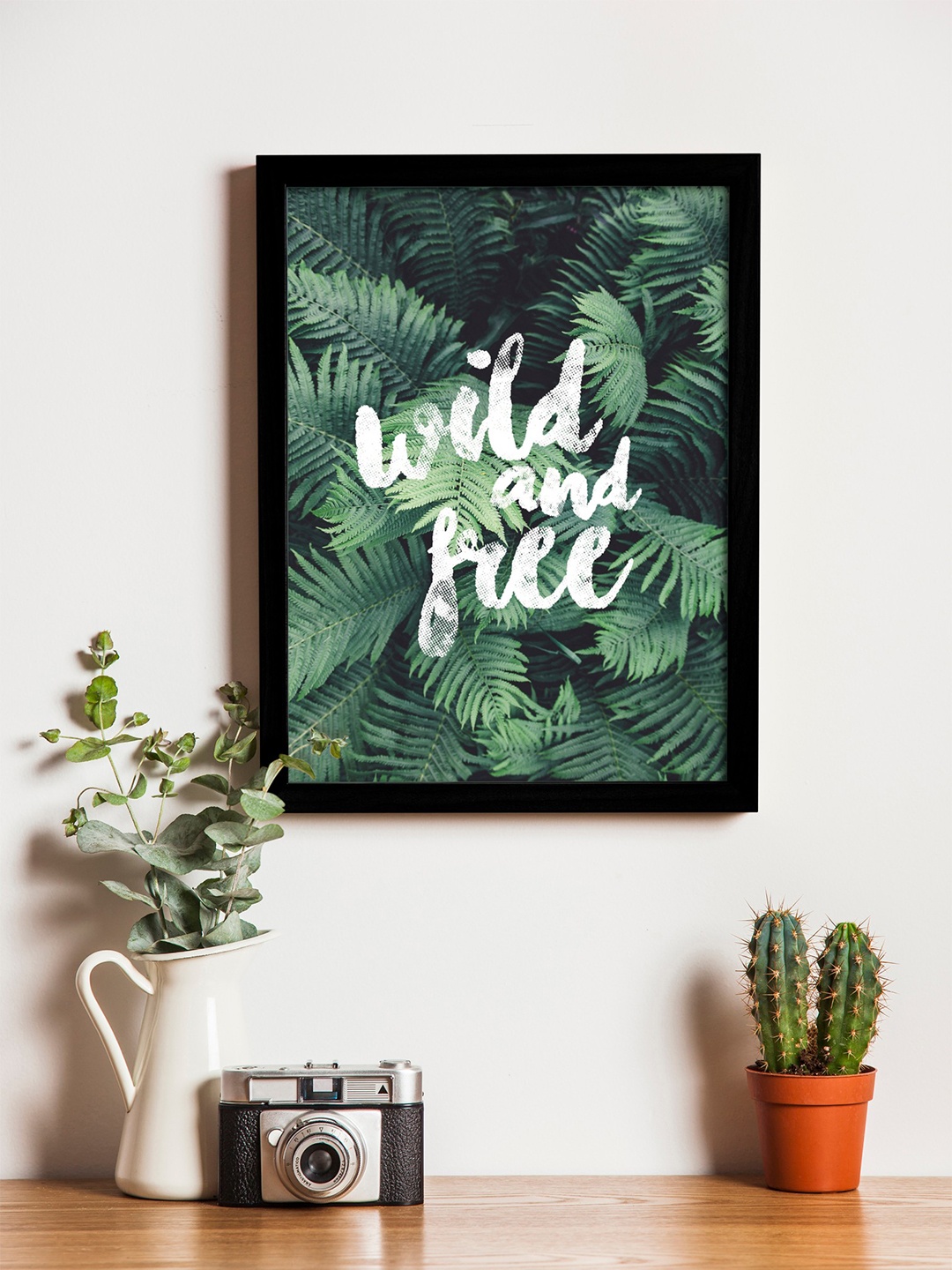 

Art Street Green & White Printed Synthetic Wood Framed Individual Wall Art