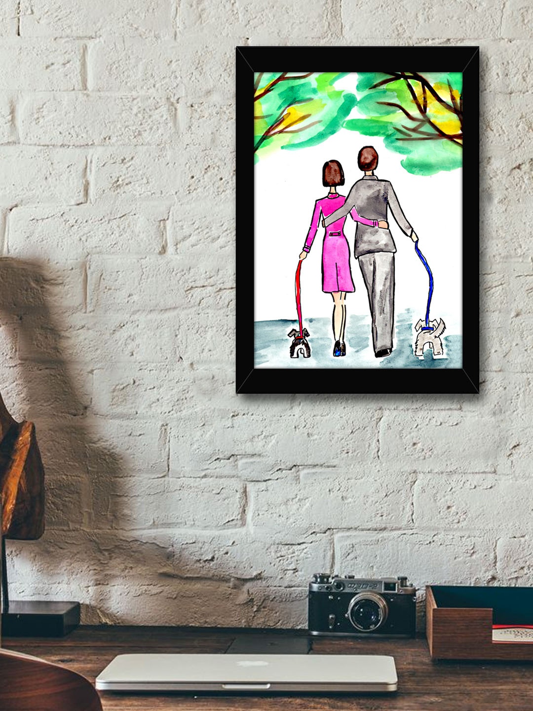 

TIED RIBBONS Black Solid Photo Frame