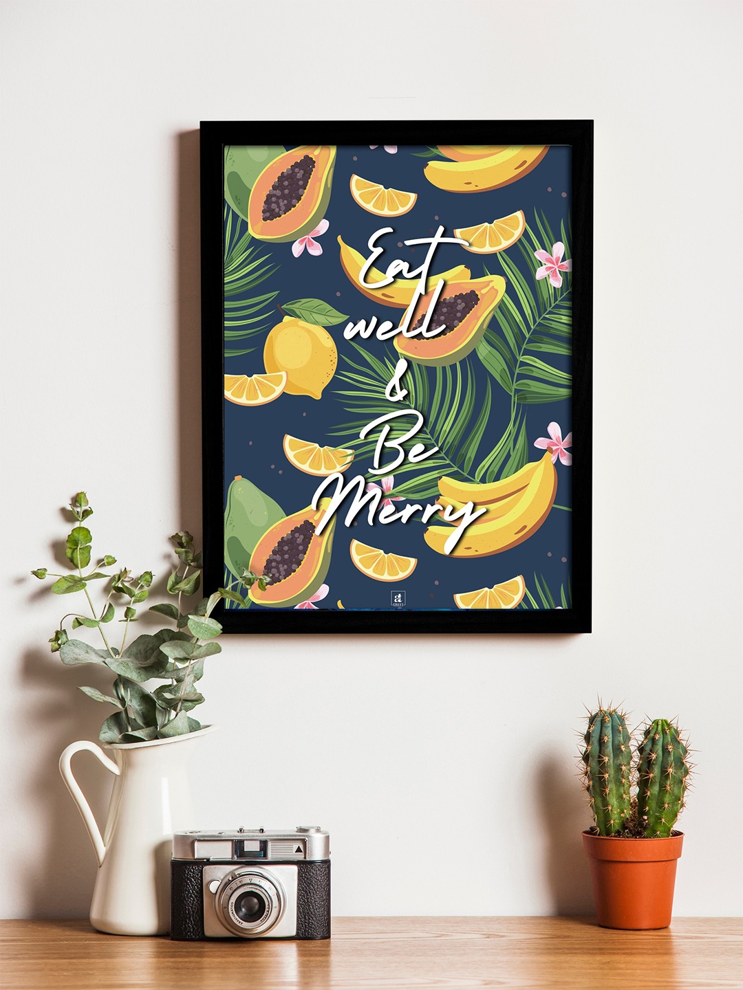 

Art Street Blue & Green Printed Synthetic Wood Framed Individual Wall Art