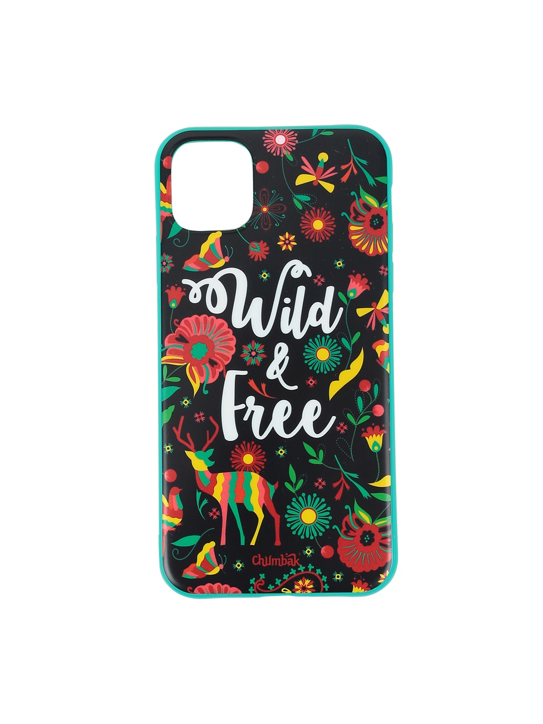 

Chumbak Black & Green Printed iPhone XI Pro Max Mobile Case Cover
