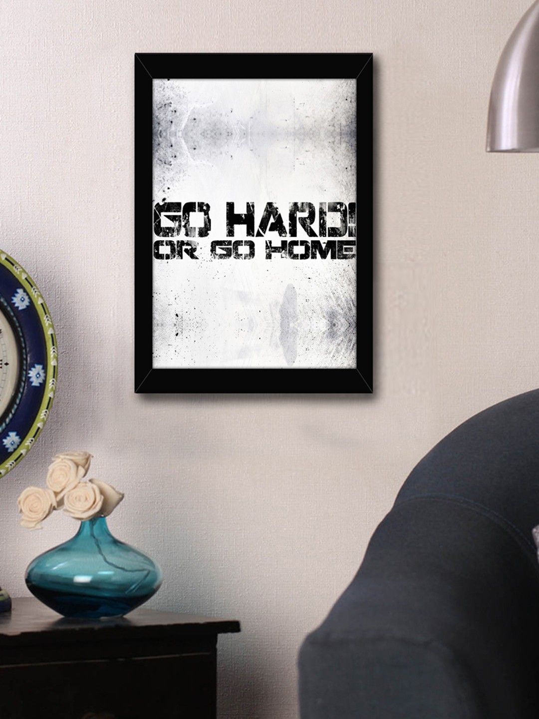 

TIED RIBBONS Grey & White Inspirational Quote Printed Framed Wall Art