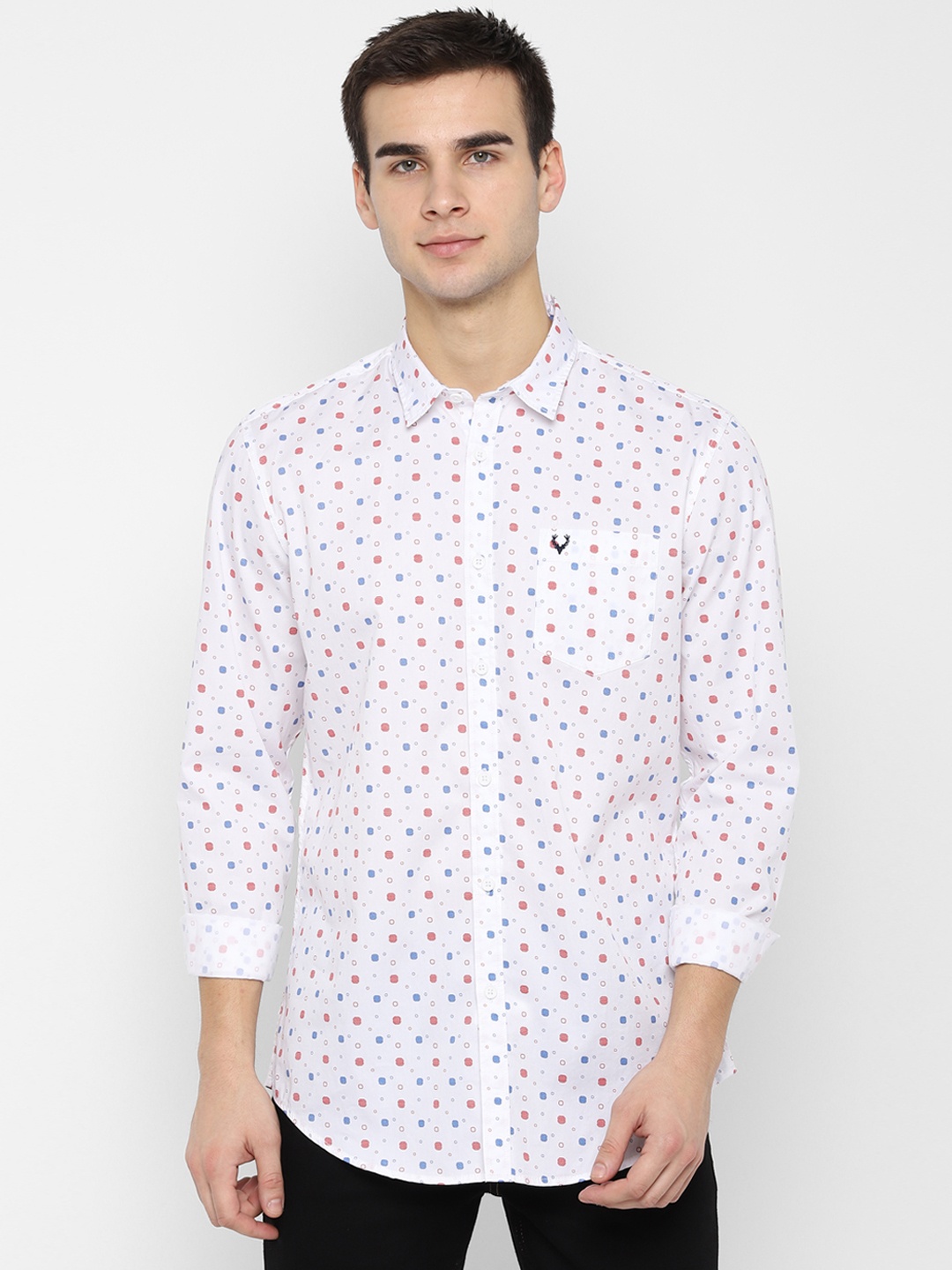 

Allen Solly Sport Men White Regular Fit Printed Casual Shirt
